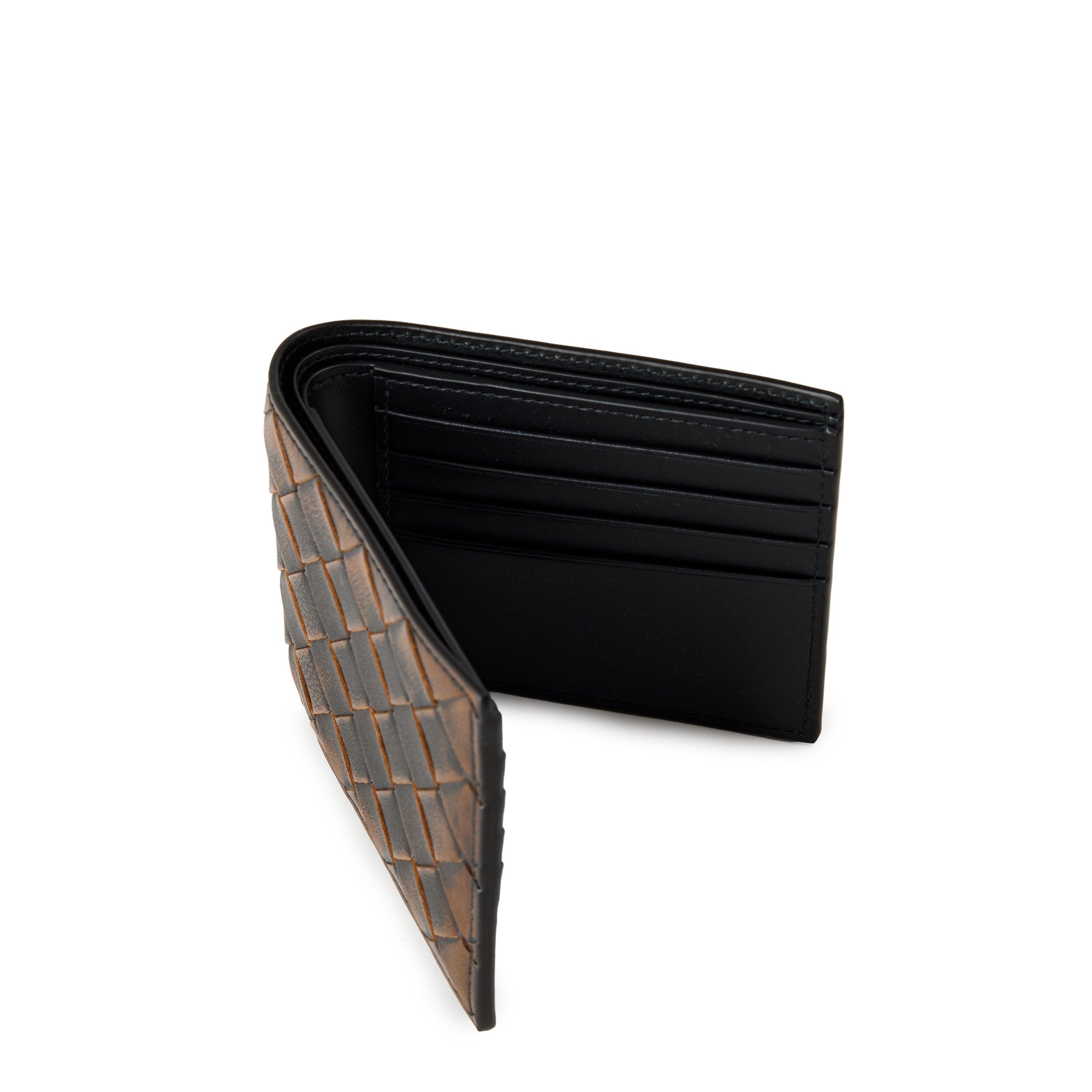 Black/Brown - Bottega Veneta - BV Bifold Wallet Sn64 - 4