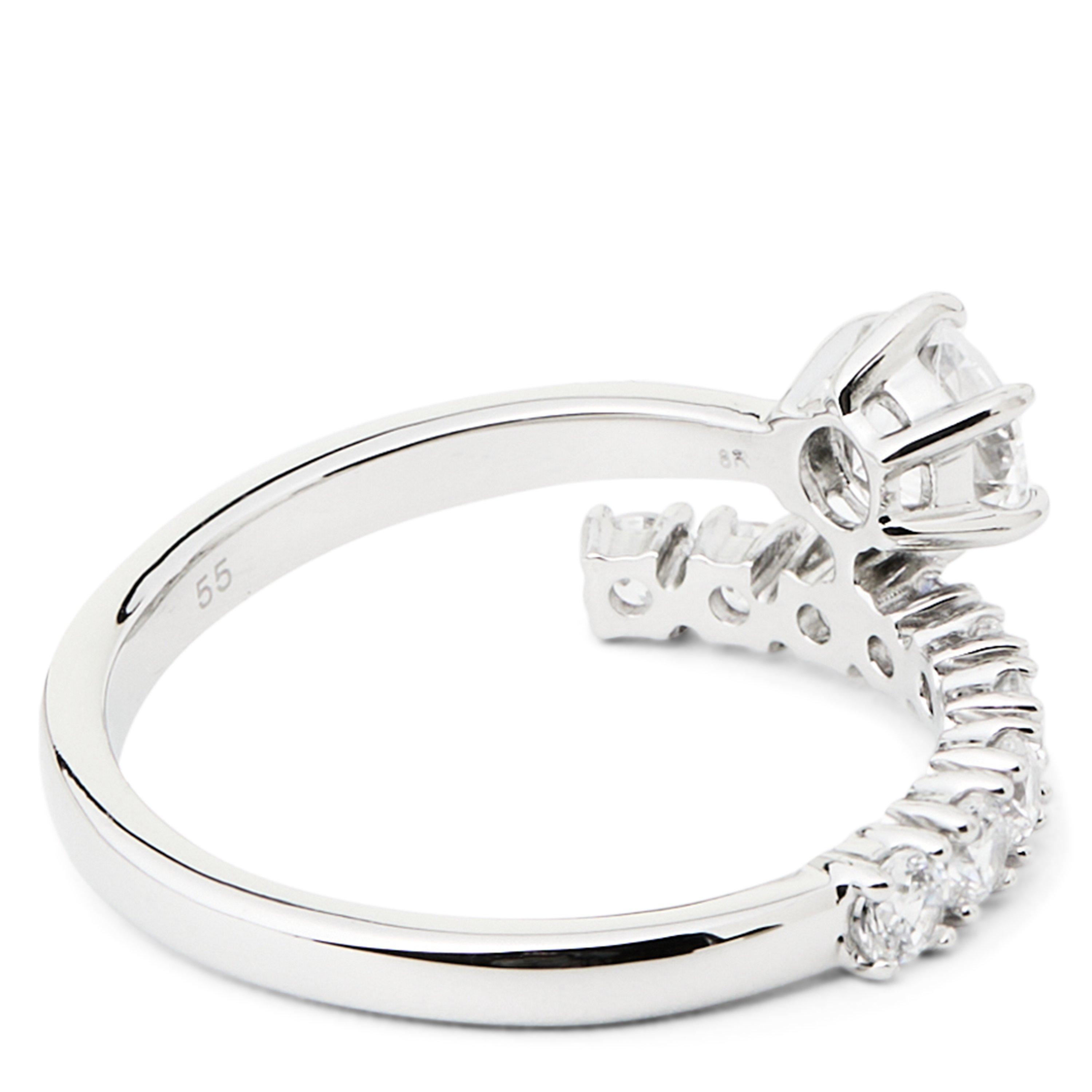 Silver Crystal - Swarovski - Matrix Band Ring - 2