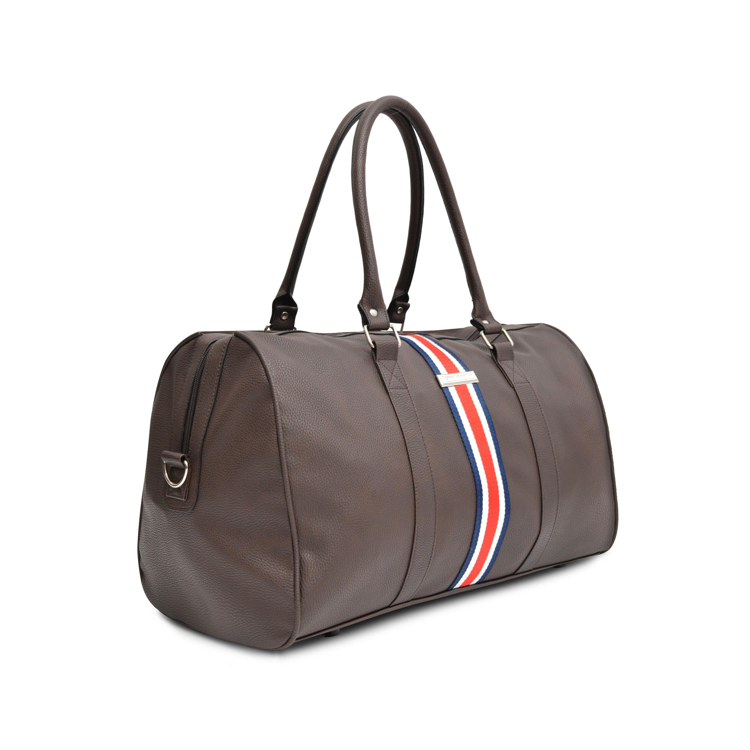 Brown - Lambretta - Men's Vintage Weekend Barrel Bag - 2