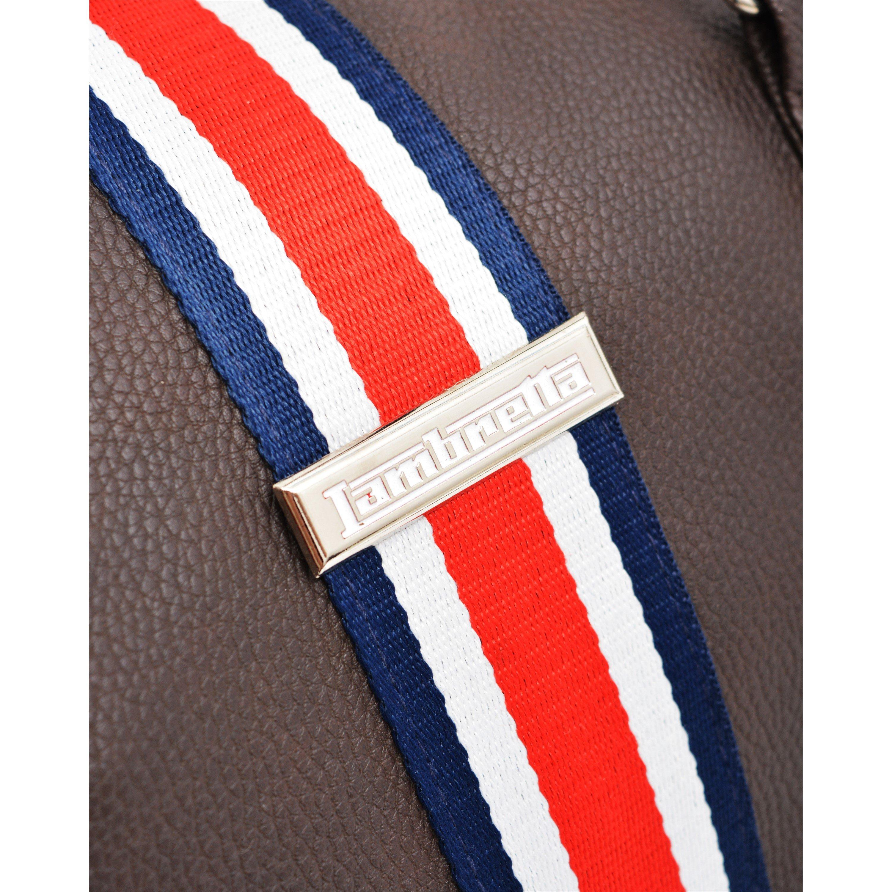 Brown - Lambretta - Men's Vintage Weekend Barrel Bag - 3