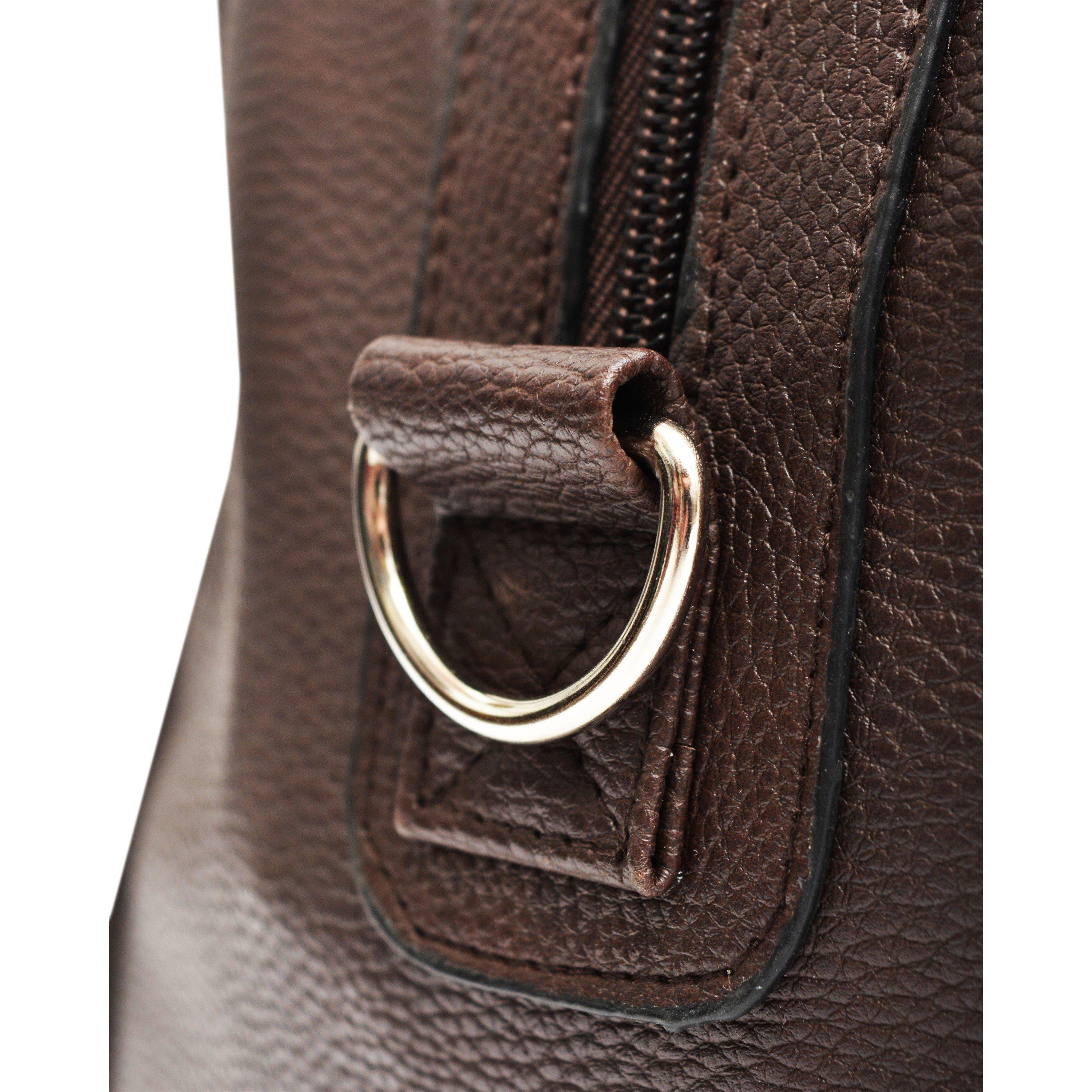 Brown - Lambretta - Men's Vintage Weekend Barrel Bag - 4