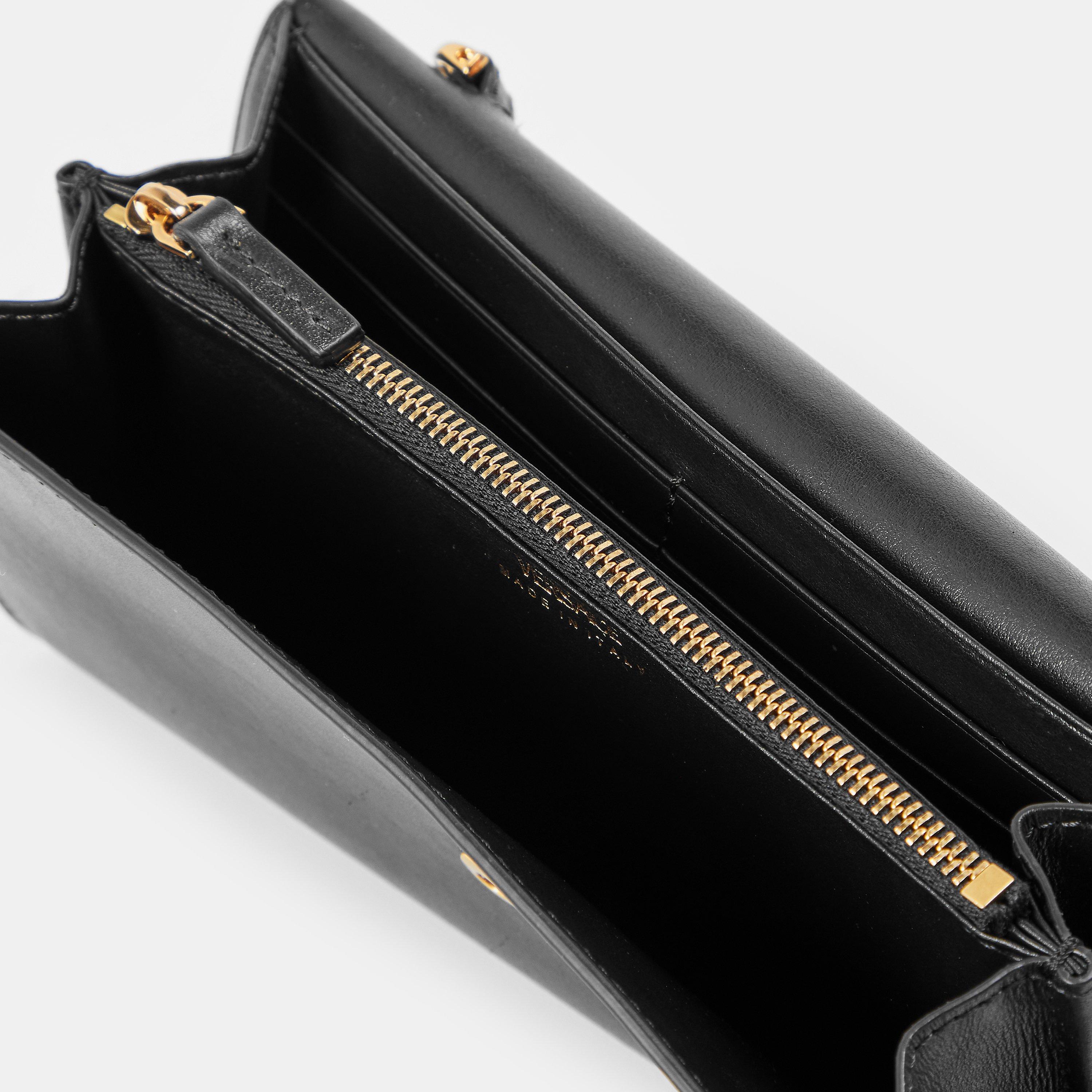 Black/Gold - Versace - Women's V Cross Body Bag - 4