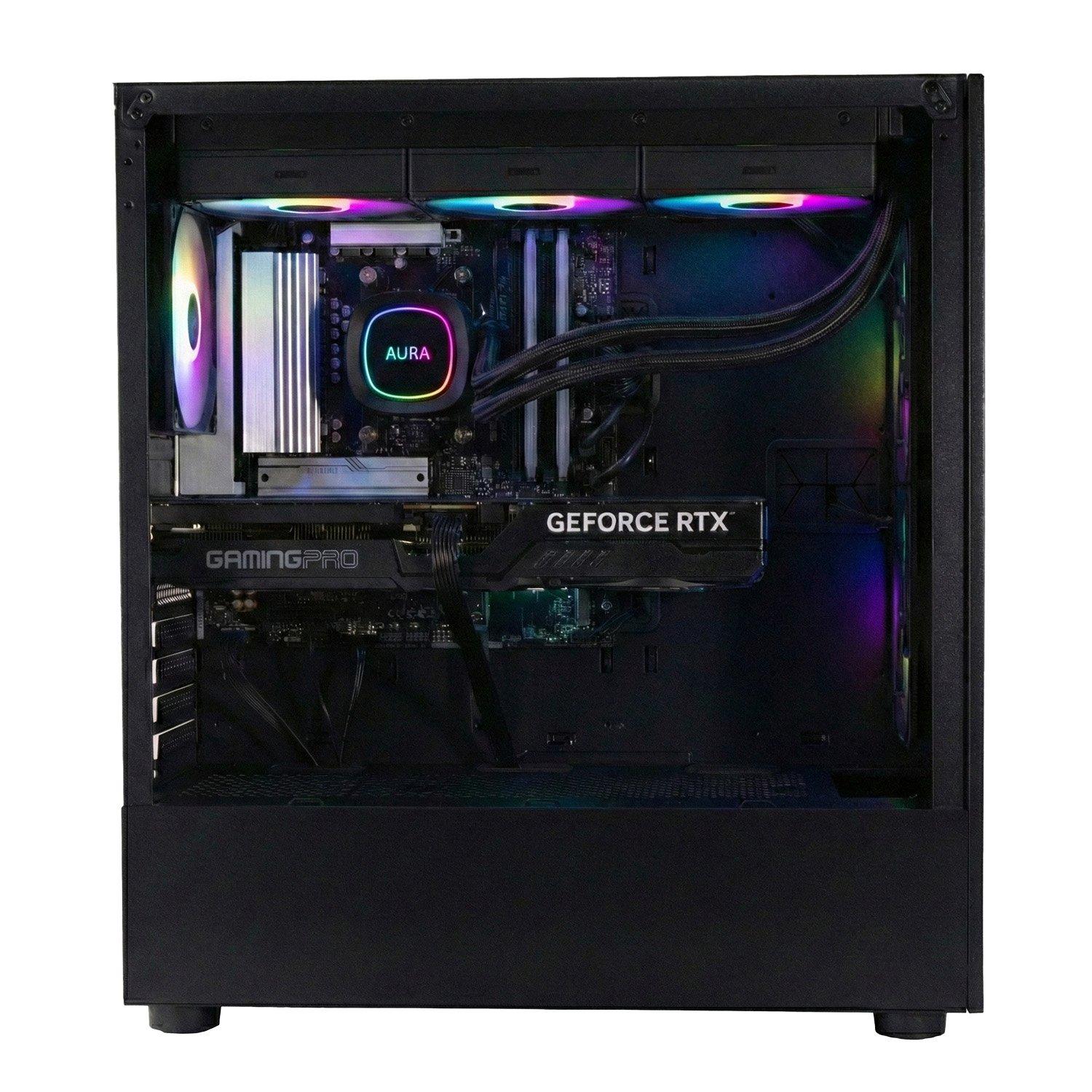 Schwarz - Entity - Entity Aegis - Intel Core i7-14700F Nvidia GeForce RTX 5070Ti Gaming PC - Black - 3