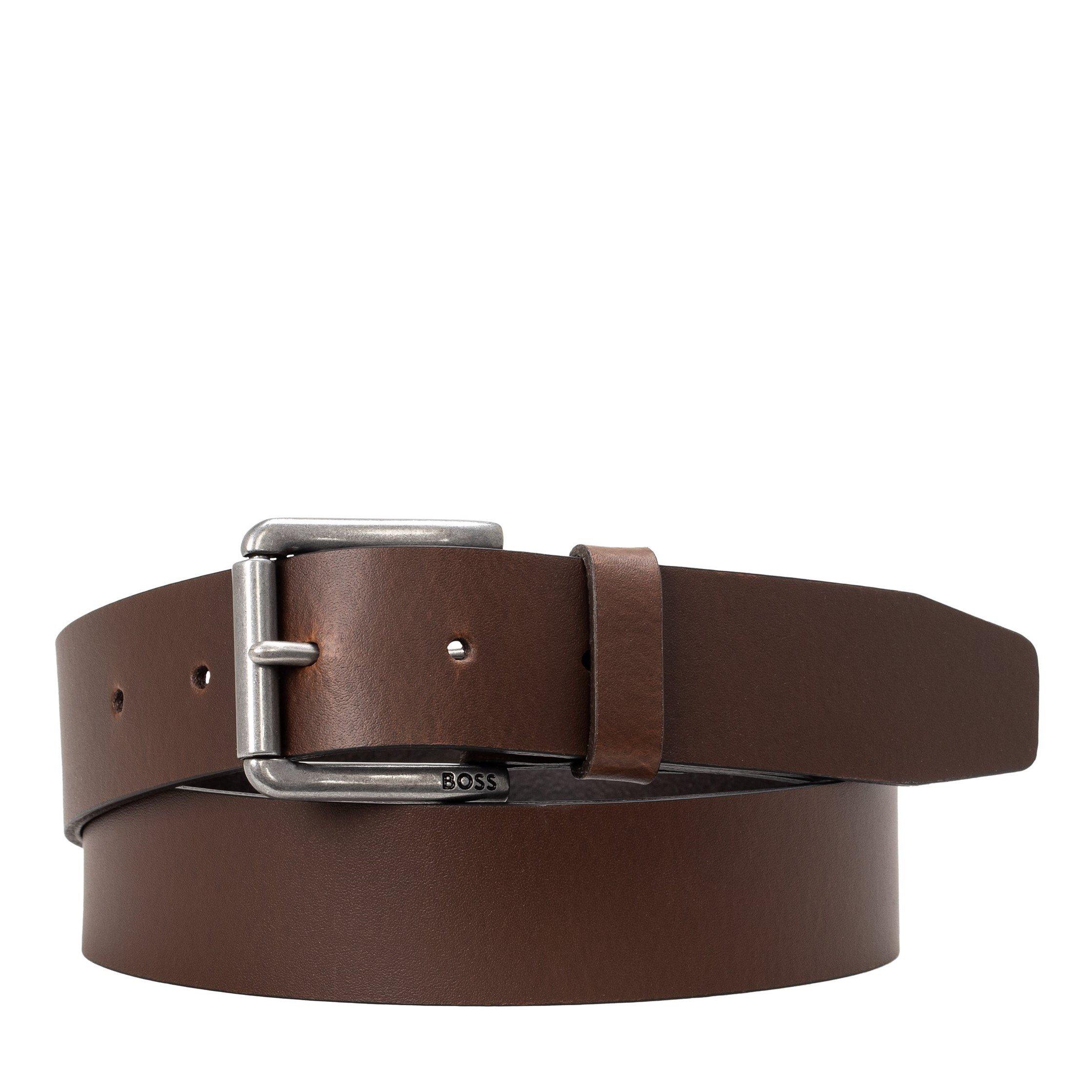 Boss Men's Joris Leather Belt - Dark Brown 203 - 40-42W 115