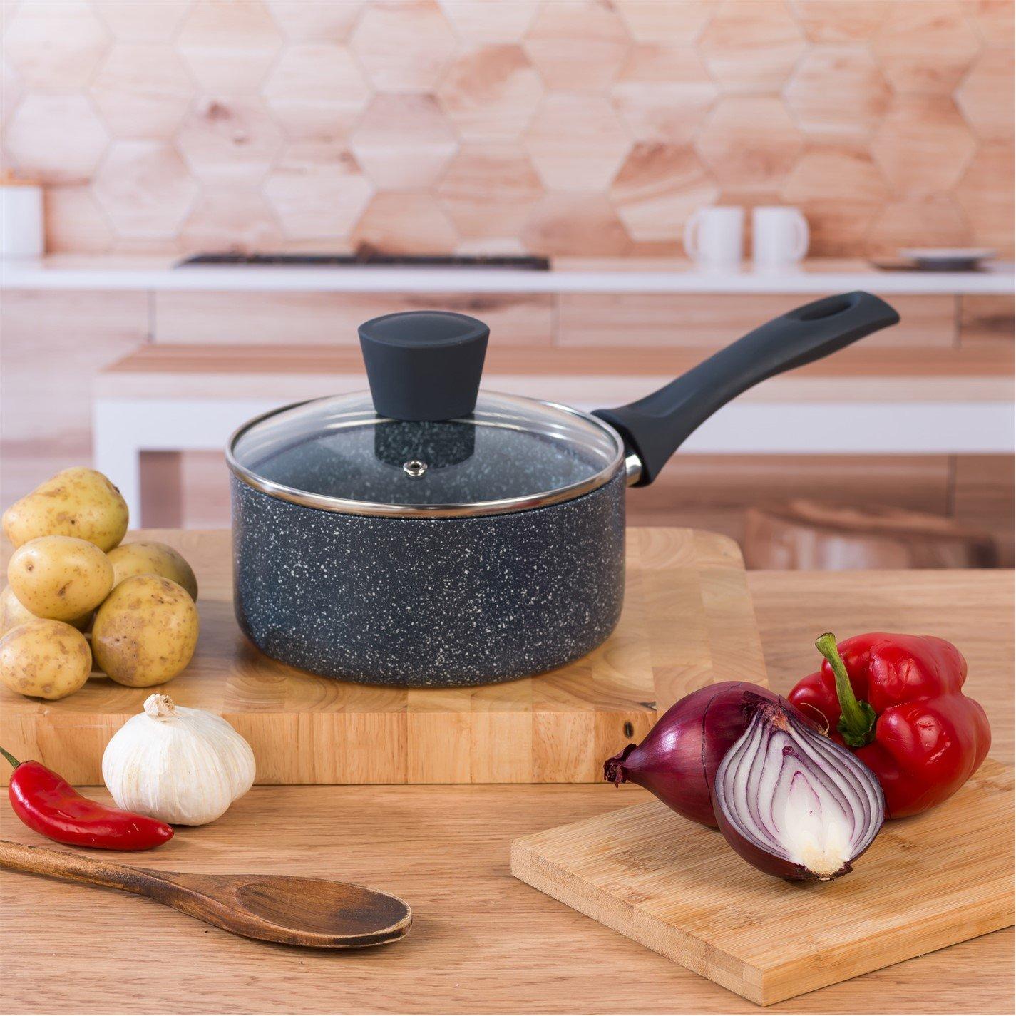 Grey - Russell Hobbs - 16cm Stone Saucepan 00 - 4