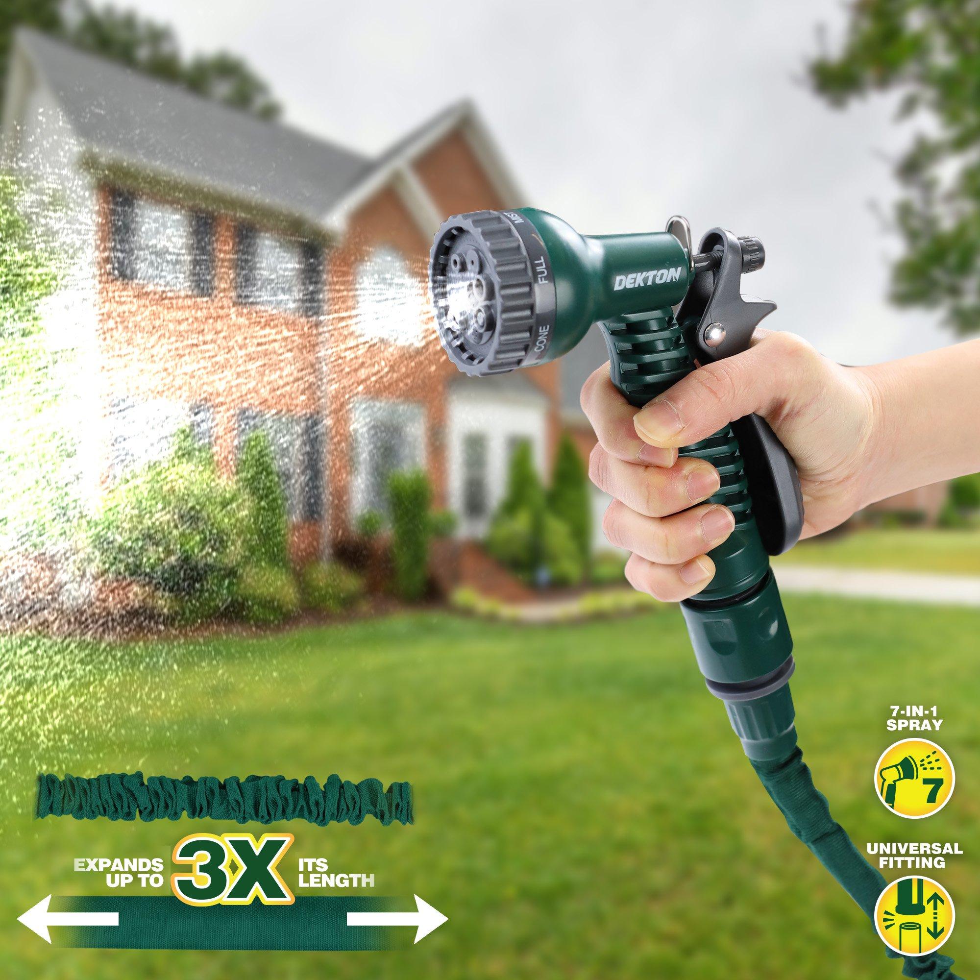 Vert - Dekton - 75Ft Expandable Garden Hose and Spray Gun Set - 3