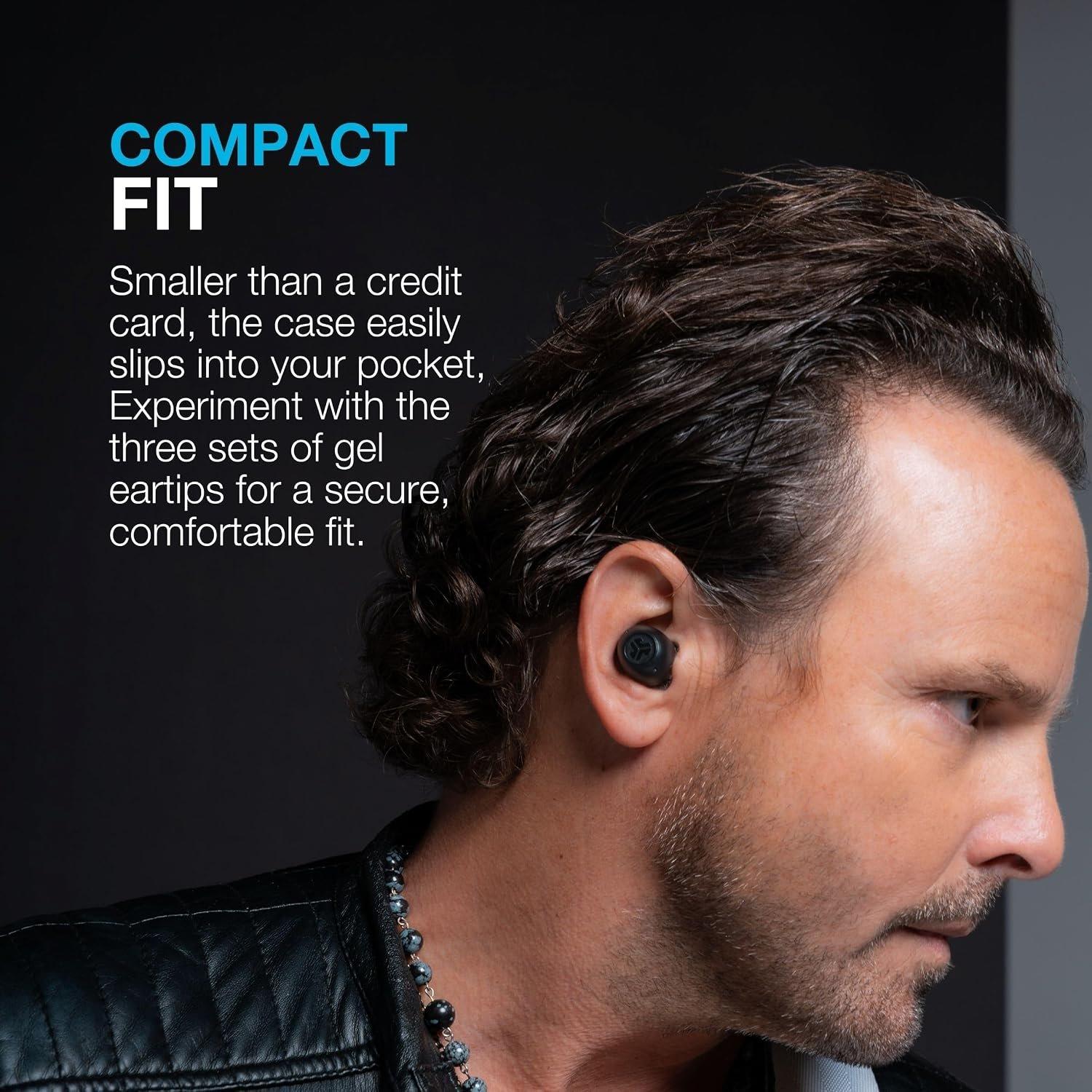 Black - JLab - JLab Go Pop ANC True Wireless Earbuds - Black - 9