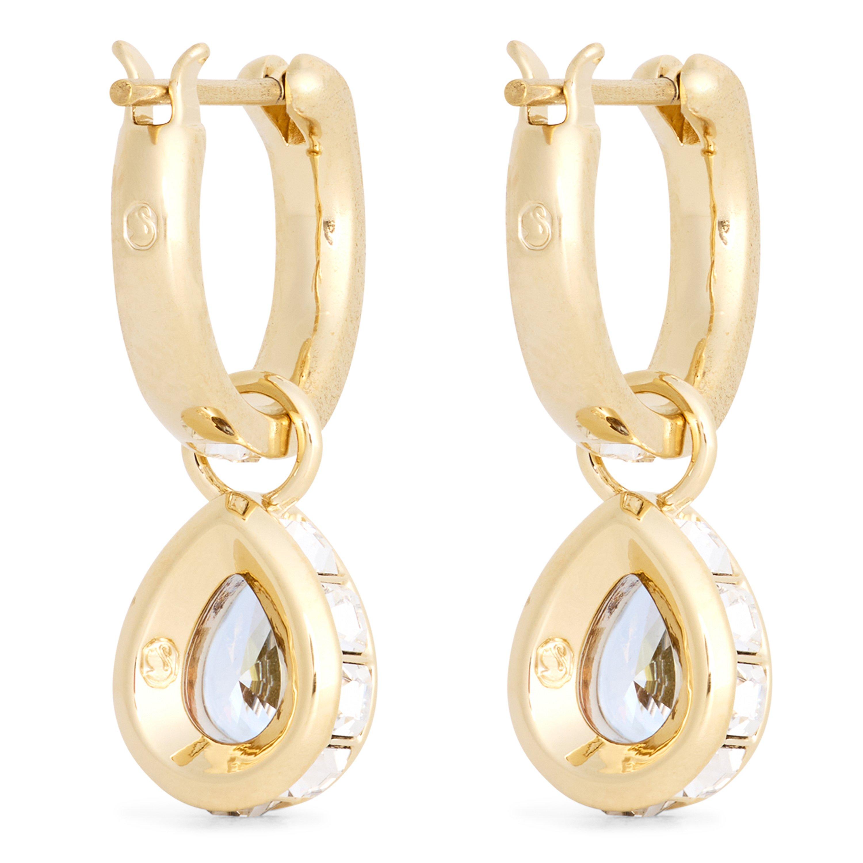 Gold Blue - Swarovski - Chroma Drop Earrings - 2