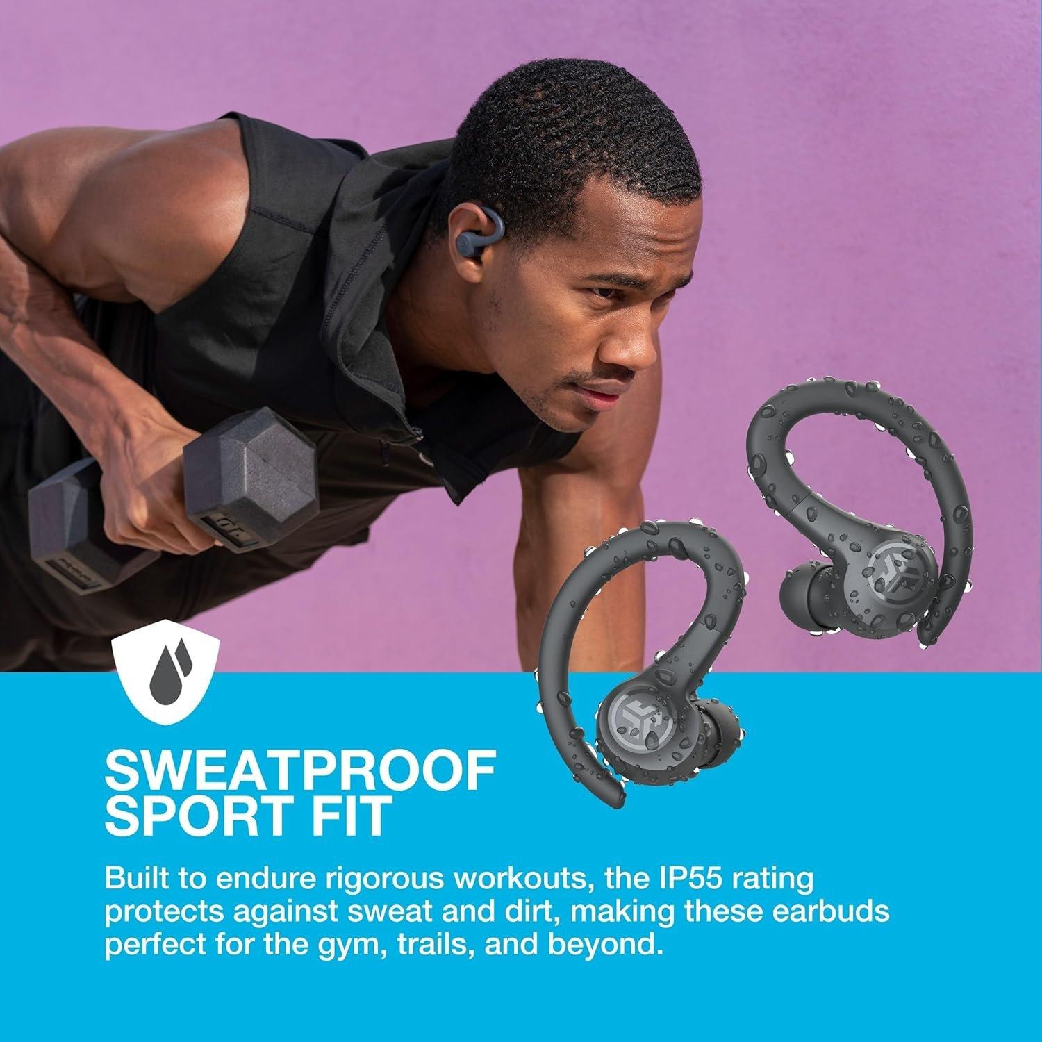 Graphite - JLab - Jlab Go Air Sport True Wireless Earbuds - Graphite - 4