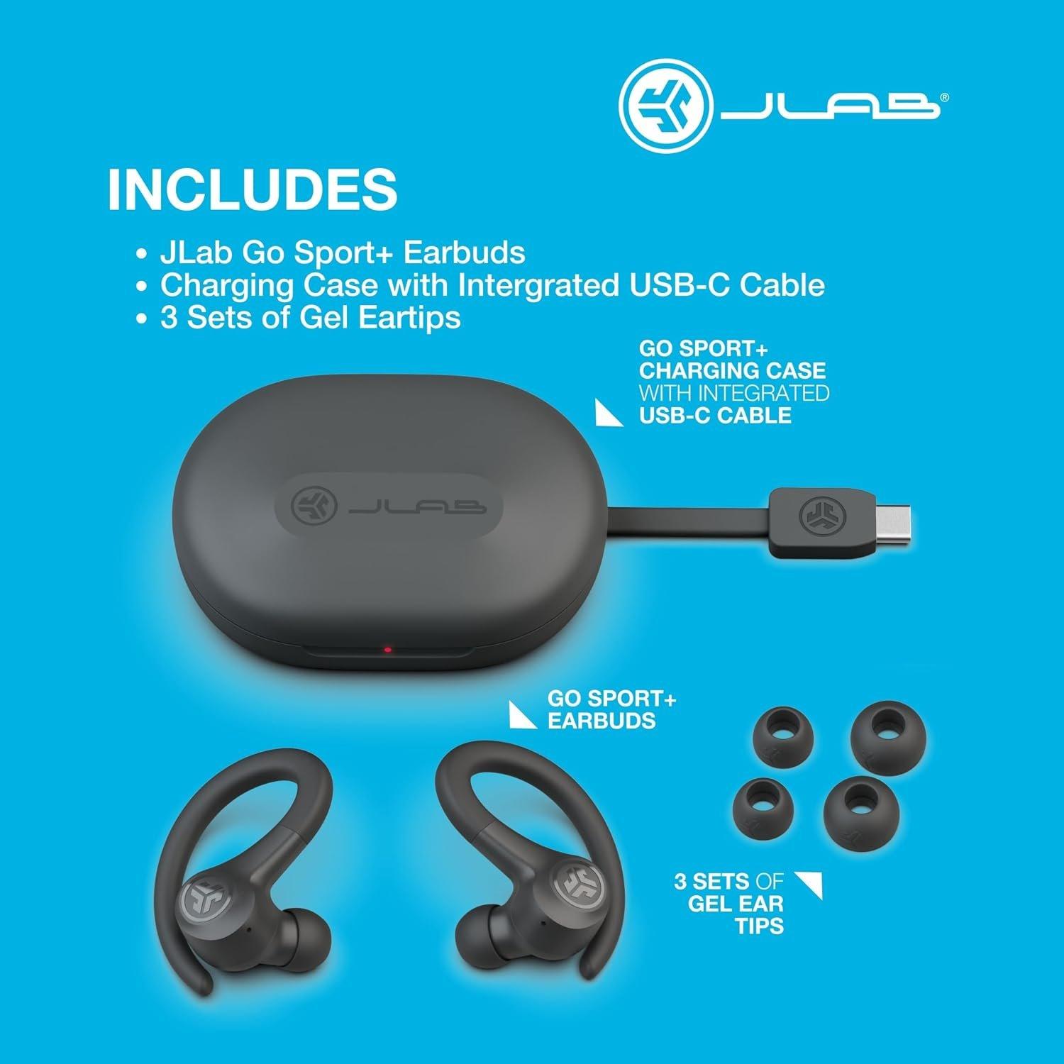 Graphite - JLab - Jlab Go Air Sport True Wireless Earbuds - Graphite - 9