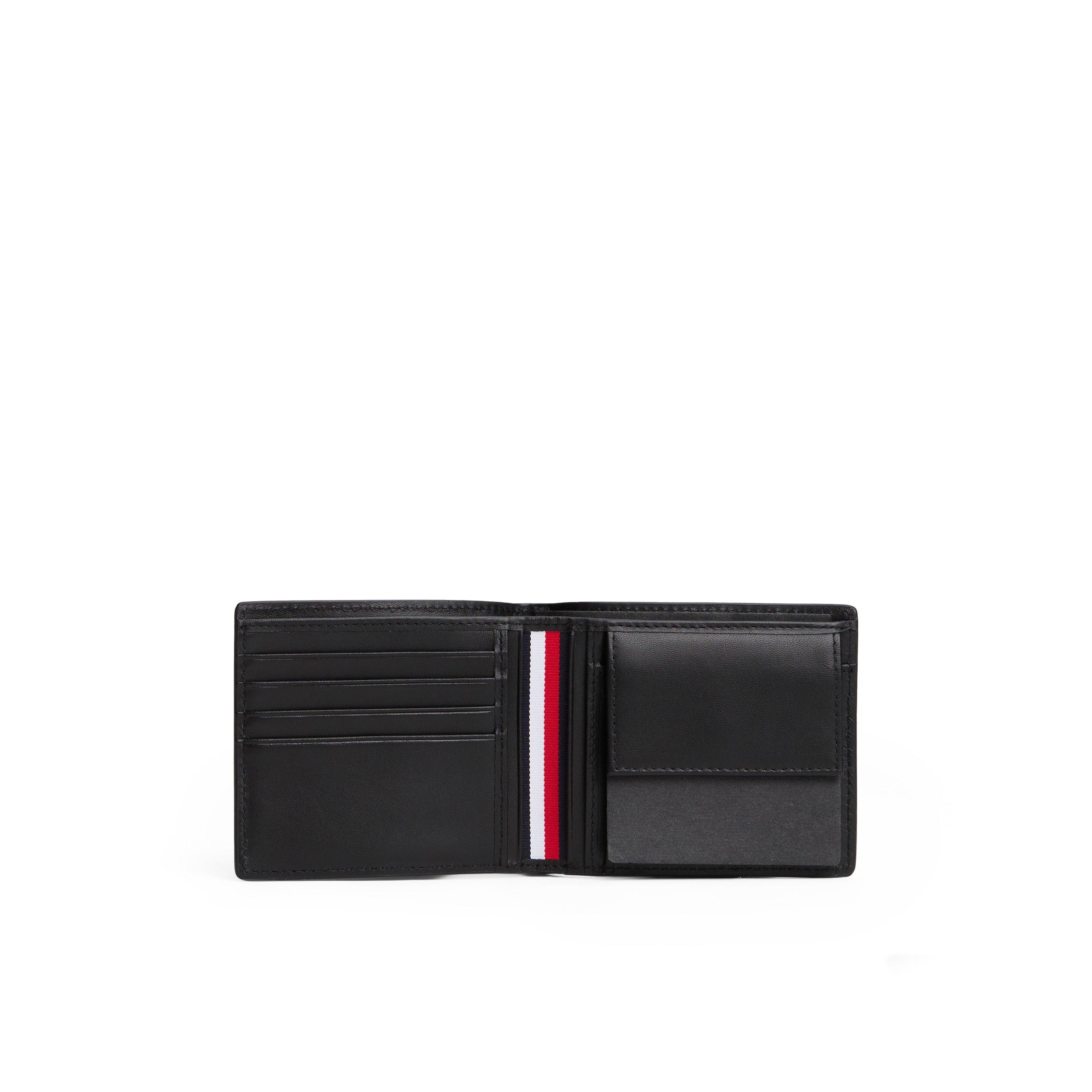 Nero - Tommy Hilfiger - Men's Woven Texture Billfold Wallet with Coin Pocket - 2