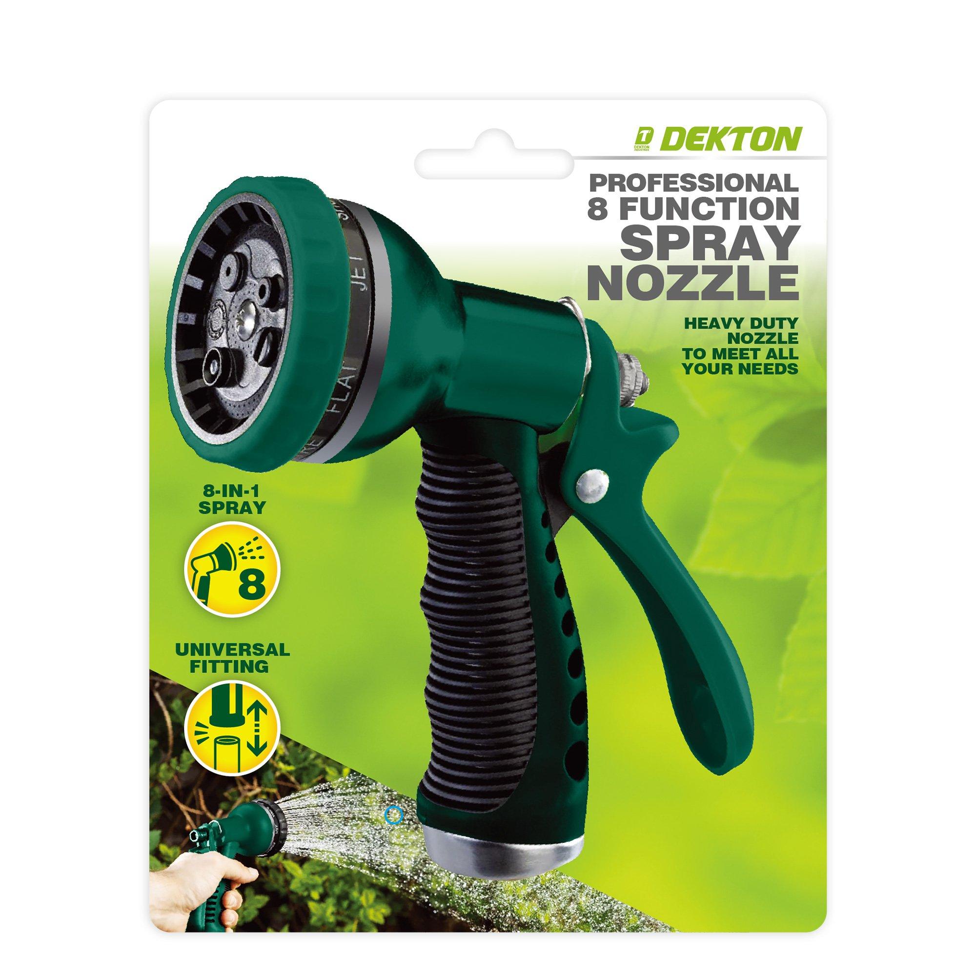 Grøn/Sort - Dekton - Professional 8 Function Spray Nozzle - 2