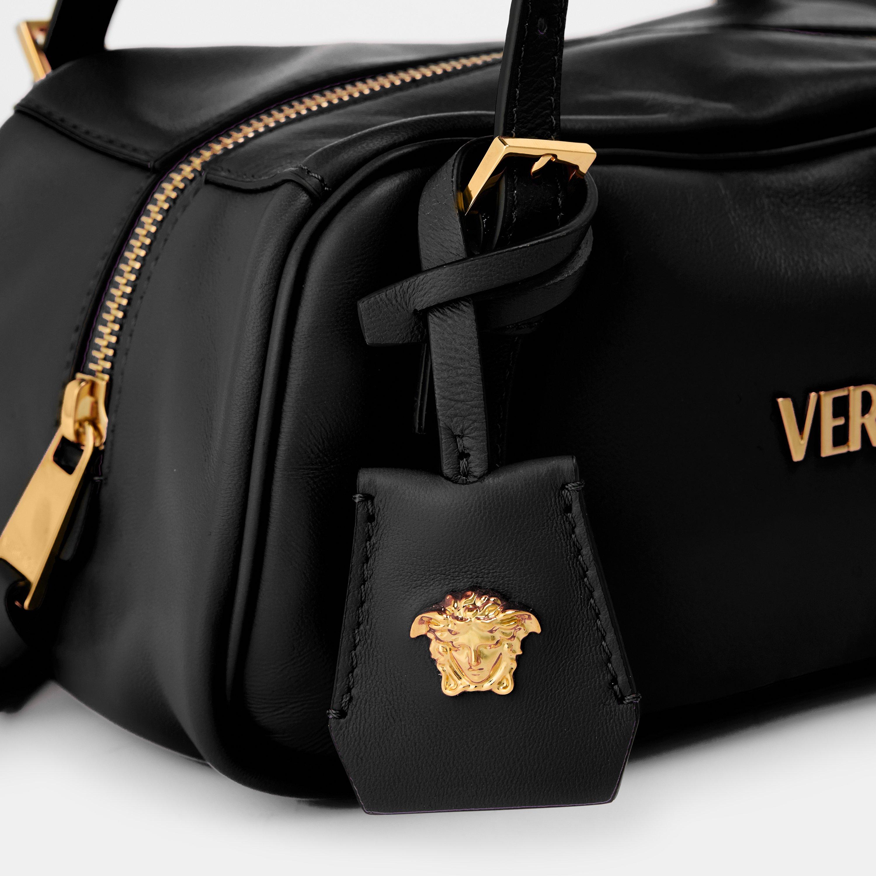 Black/Gold - Versace - Women's Shoulder Bag - 4