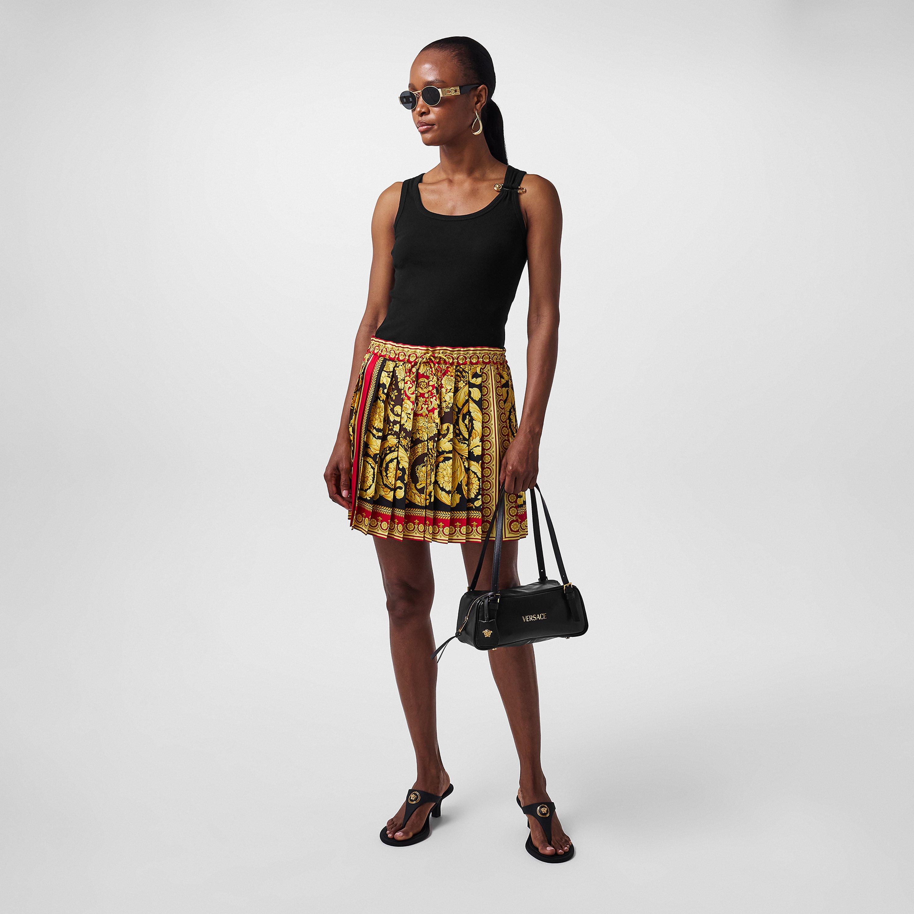 Black/Gold - Versace - Women's Shoulder Bag - 6