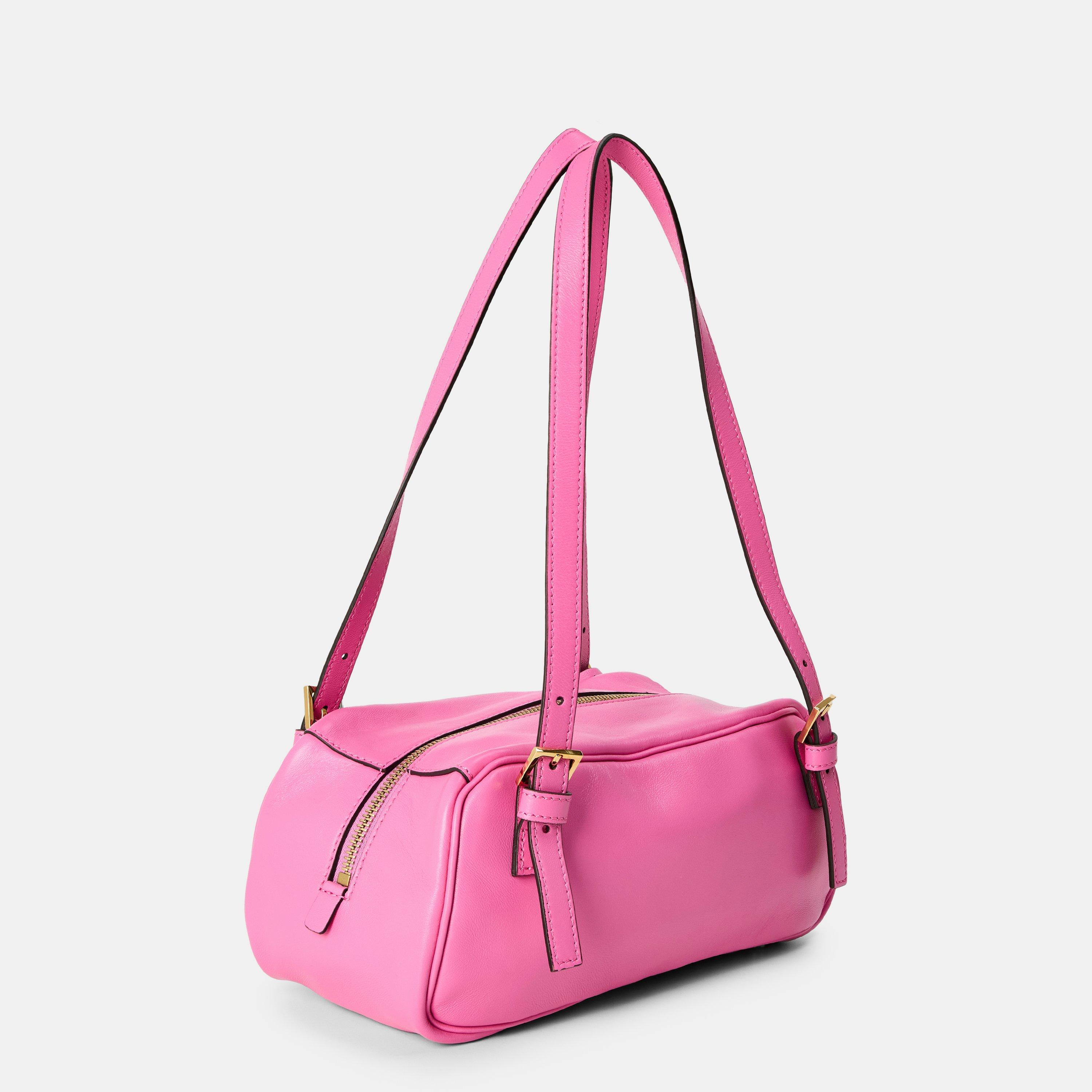 Pink/Gold - Versace - Women's Shoulder Bag - 2