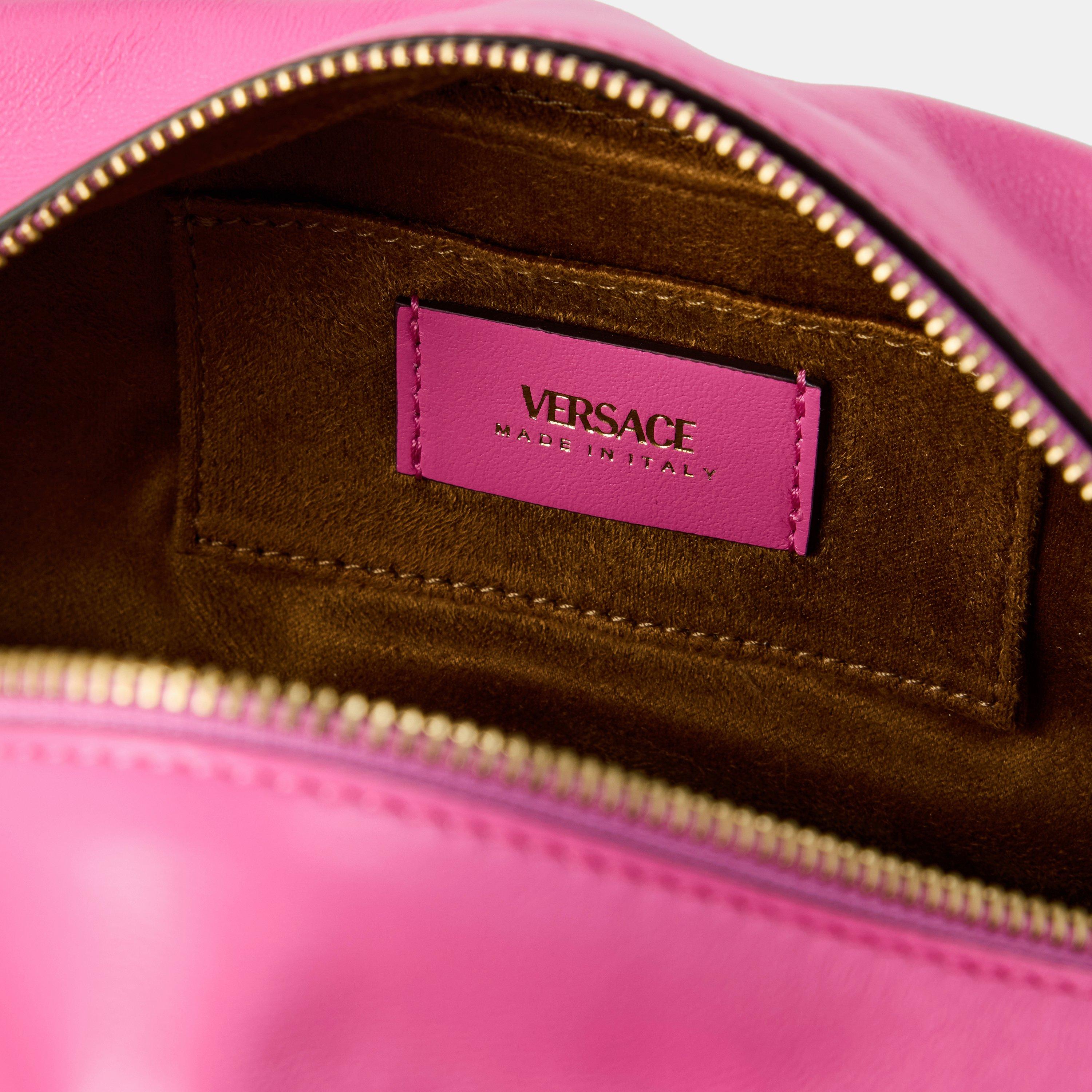 Pink/Gold - Versace - Women's Shoulder Bag - 5