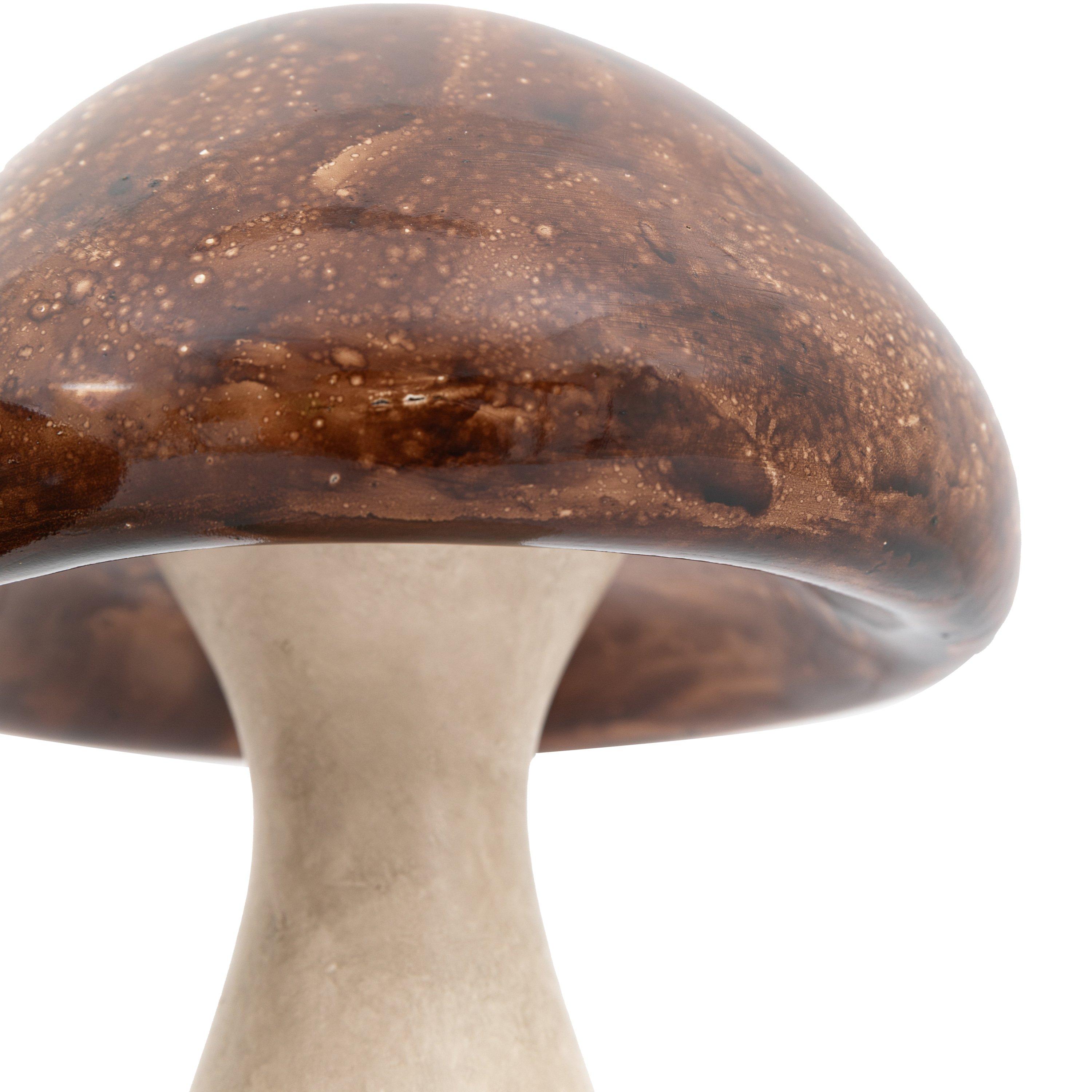 Brown - Gallery - Resin Mushroom Set of 2 - 5
