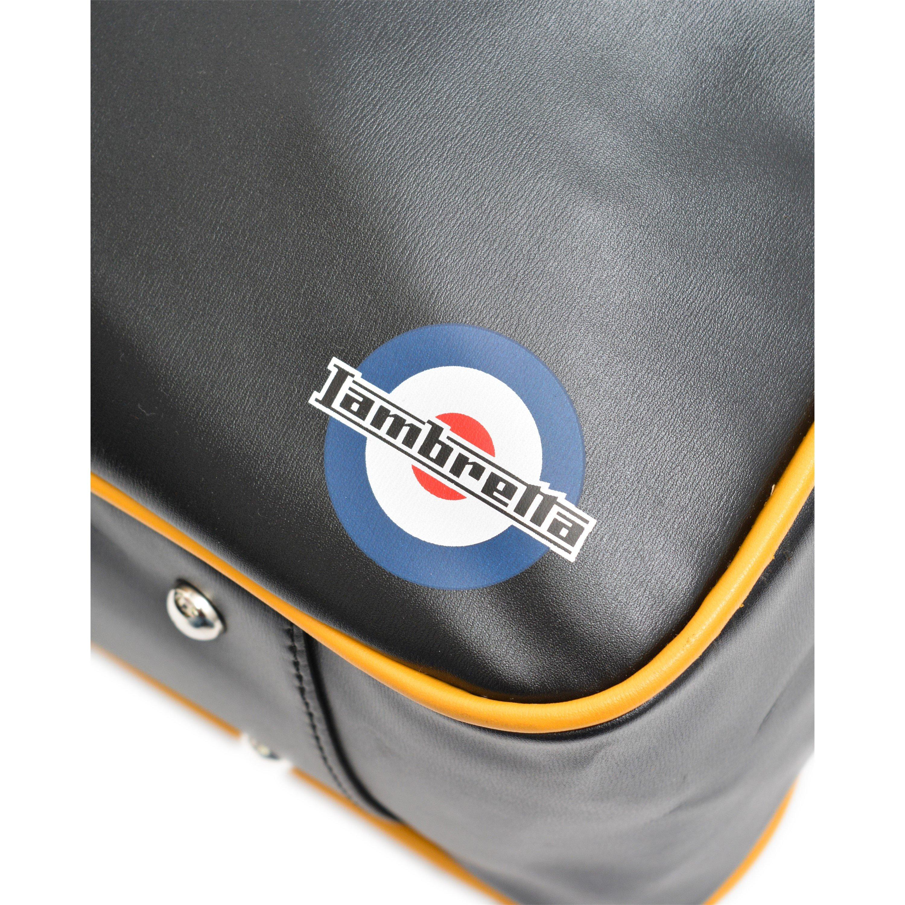 Black/Mustard - Lambretta - Men's Retro Flight Bag - 3