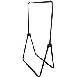 FurnitureR Practical PORTER Black Garment Rack Height Adjustable