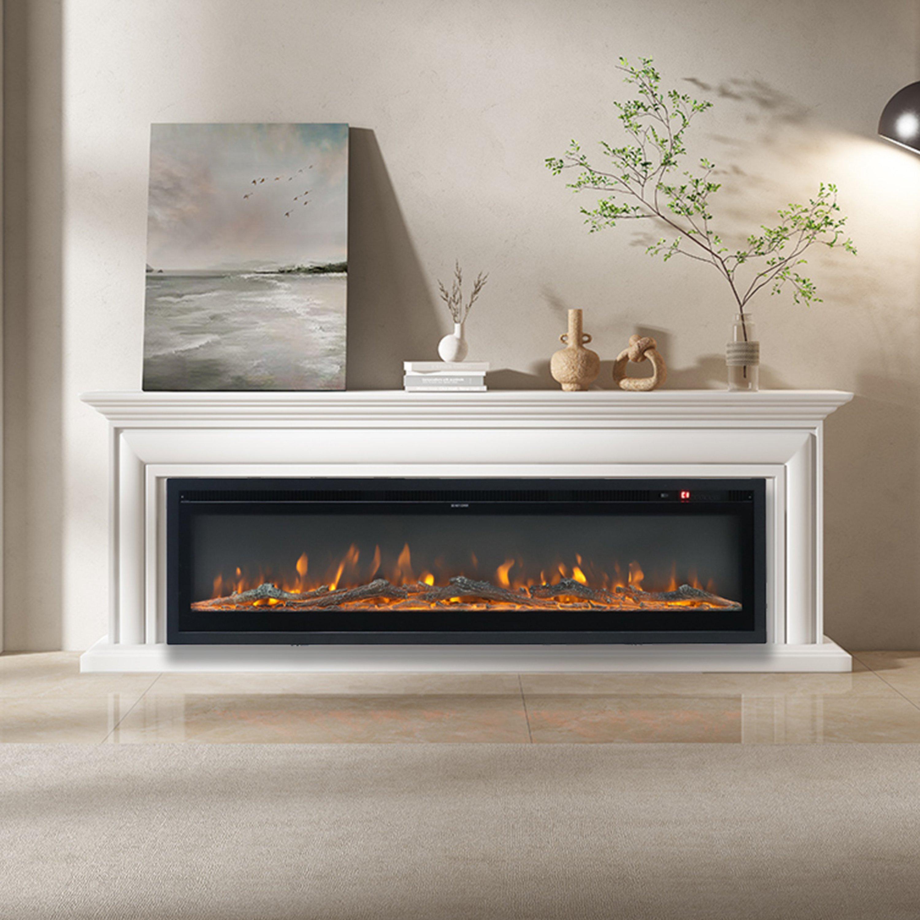 Black - Kabinet UK - 40/50/60 Inch 1500W Electric Fireplace - 2