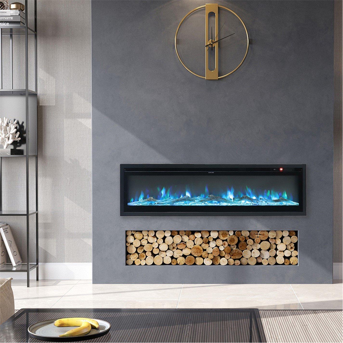 Black - Kabinet UK - 40/50/60 Inch 1500W Electric Fireplace - 4
