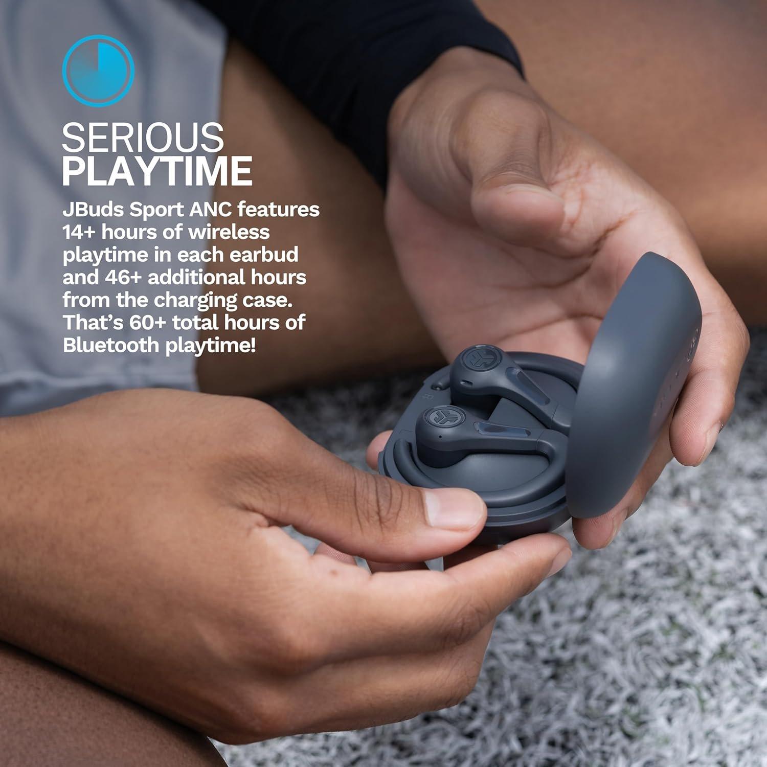 Graphite - JLab - JLab Jbuds Sport  ANC 4  Earbuds- Graphite - 4