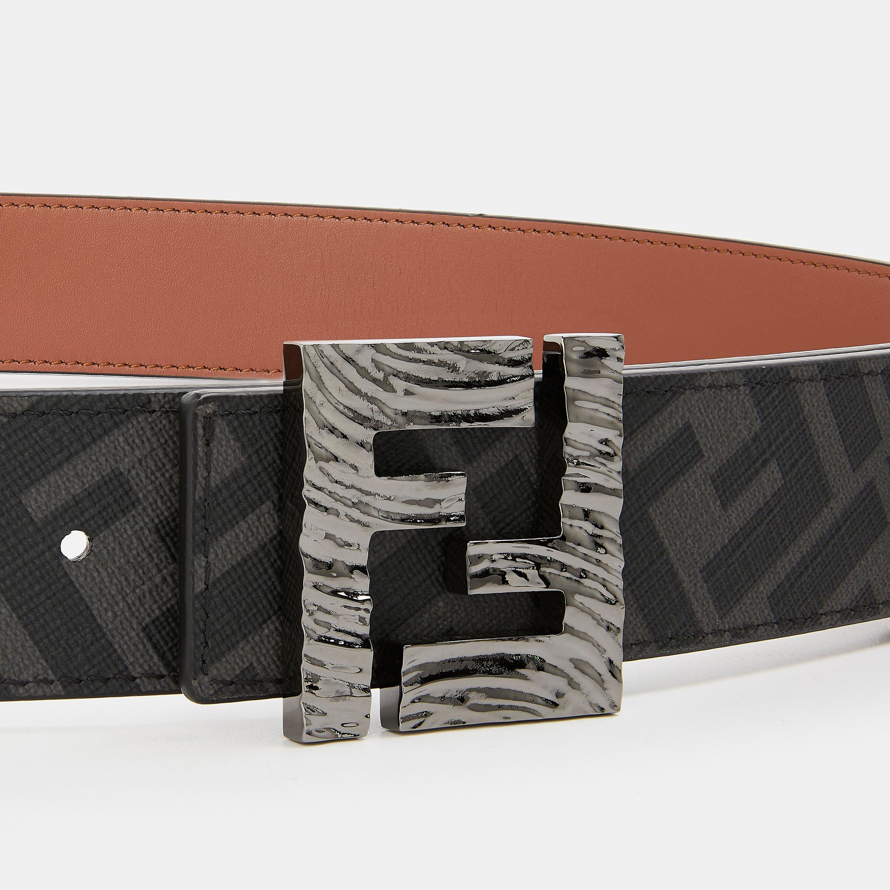 Brown - Fendi - Men's Leather Belt - 4