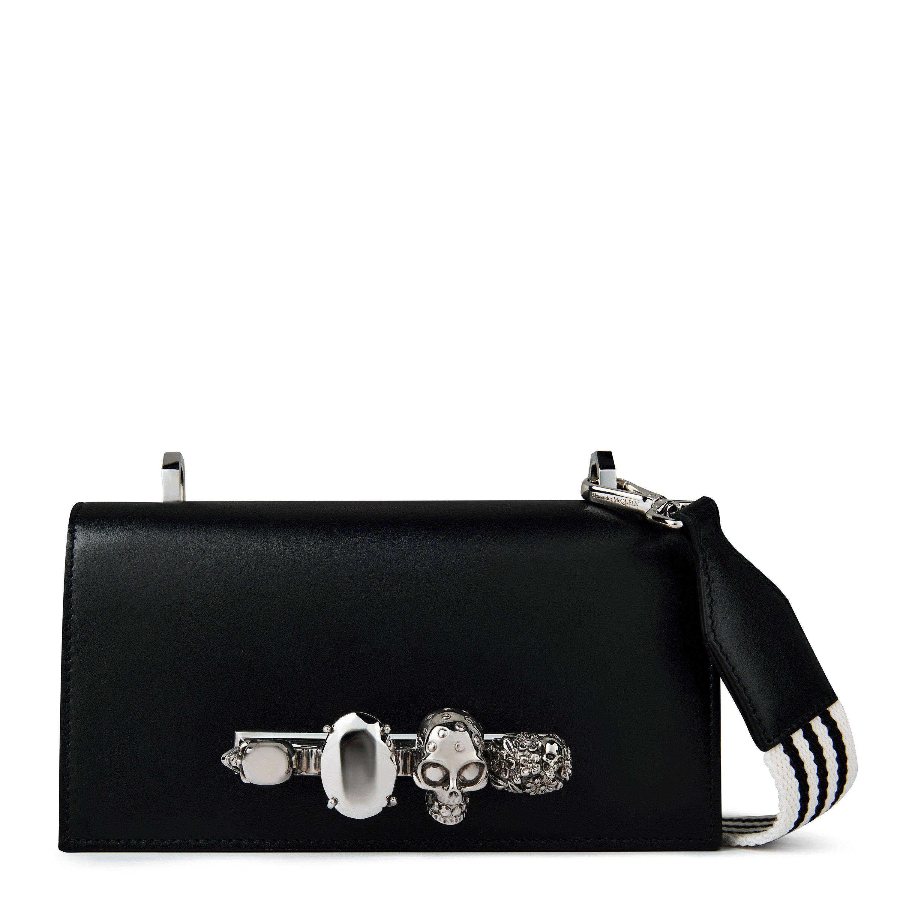 ショルダーバッグ ALEXANDER MCQUEEN BLACK THE KNUCKLE SATCHEL CROSSBODY BAG Alexander Mcqueen The knuckle satchel crossbody bag
