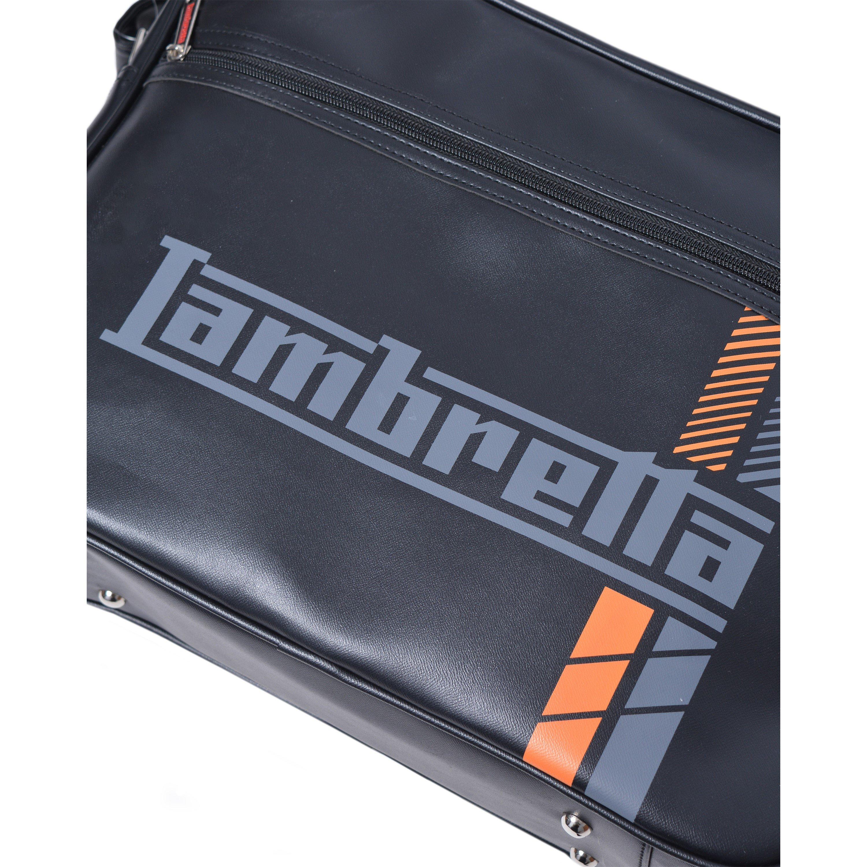 Schwarz - Lambretta - Men's Racing Stripe Flight Bag - 3