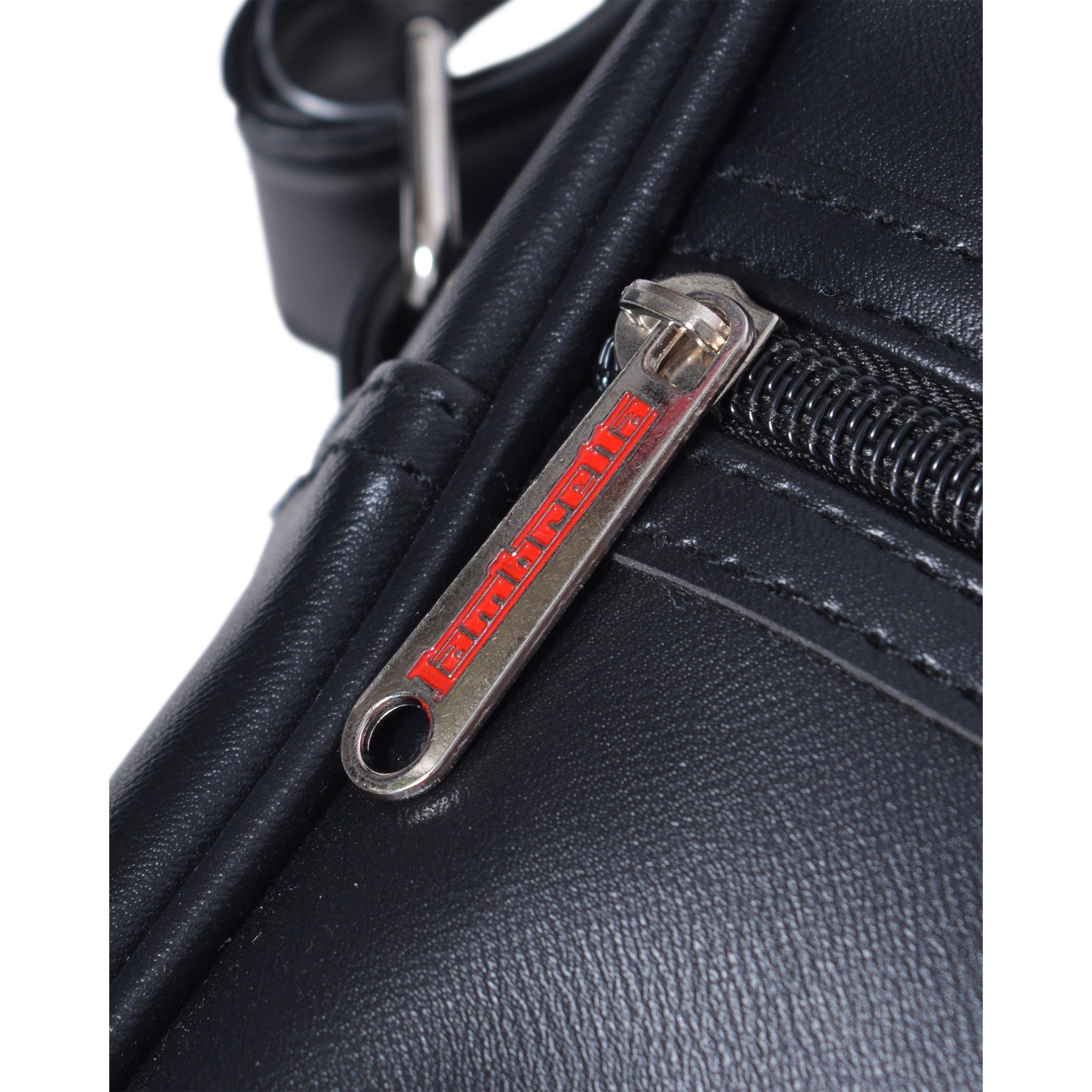 Schwarz - Lambretta - Men's Racing Stripe Flight Bag - 4