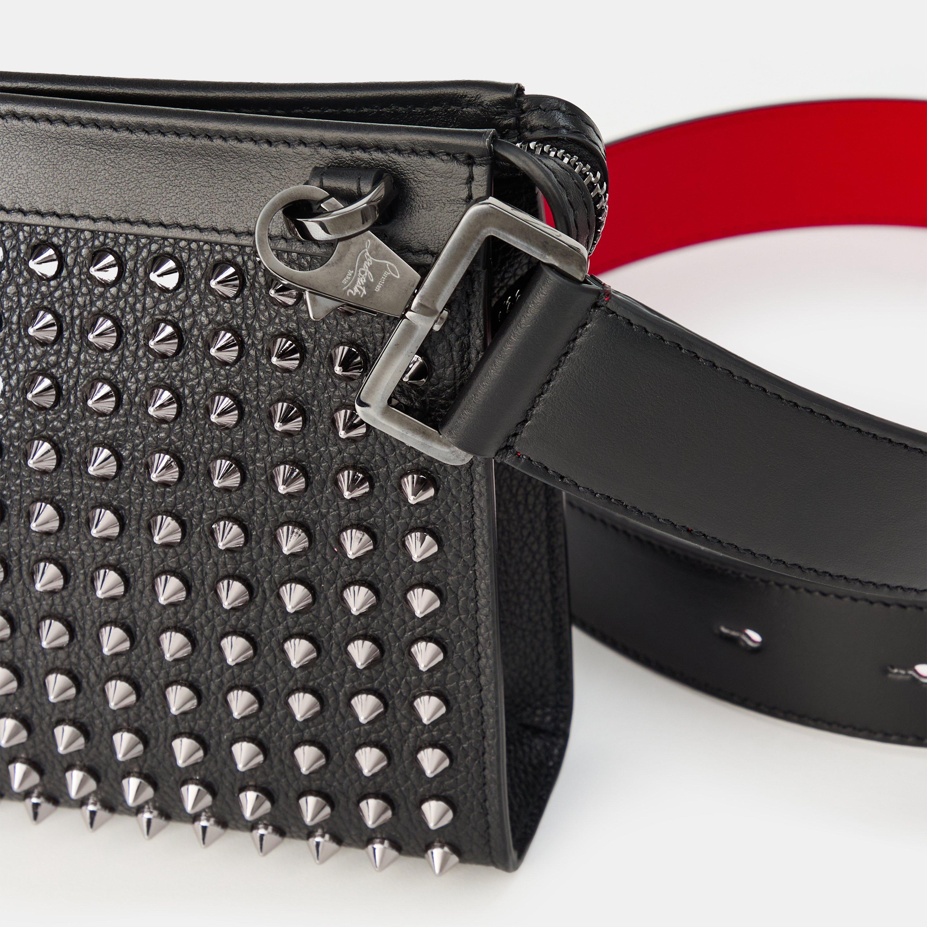Black Gun Metal - Christian Louboutin - Funky Crossbody Bag - 4