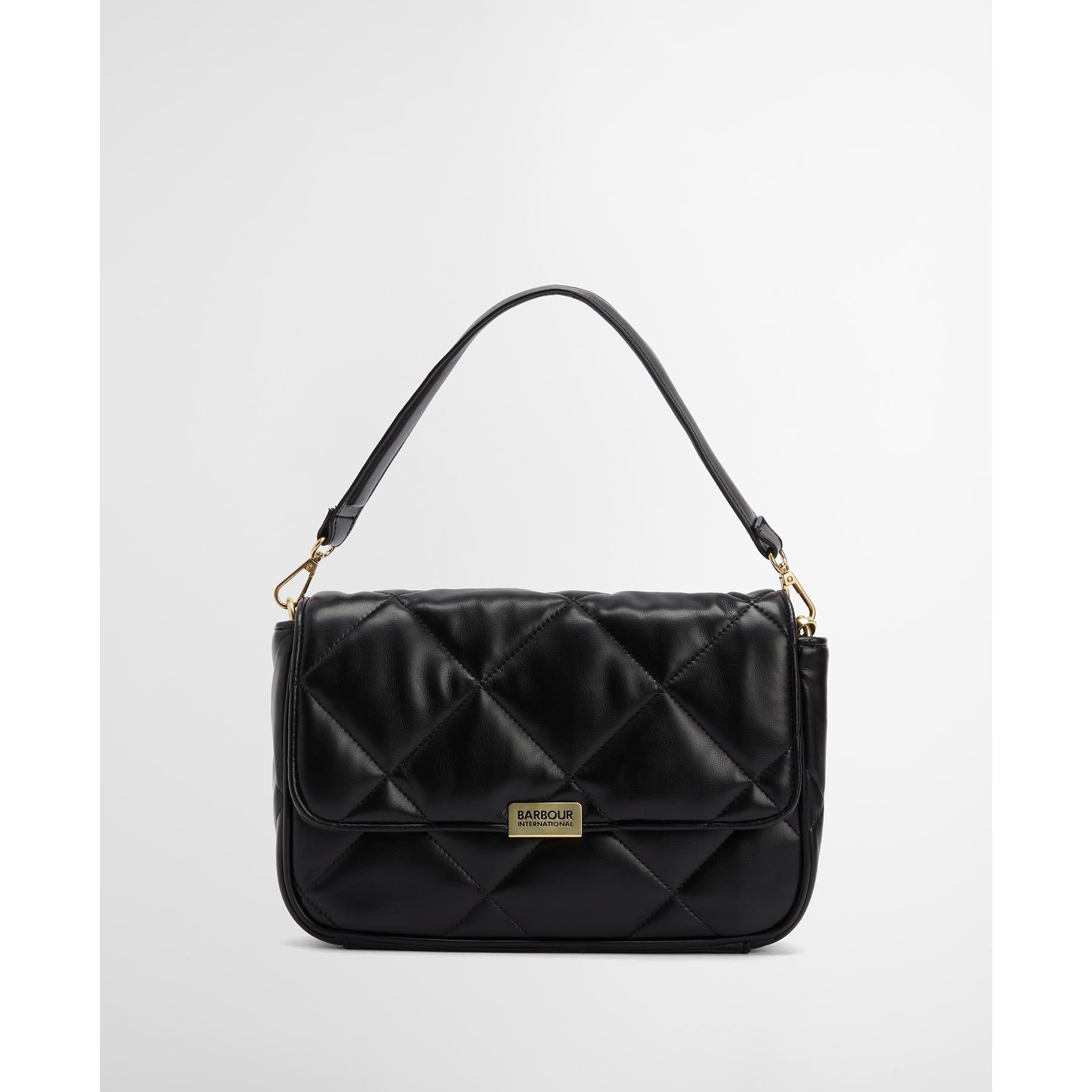 Black - Barbour International - Soft Quilted Shoulder Bag - 1