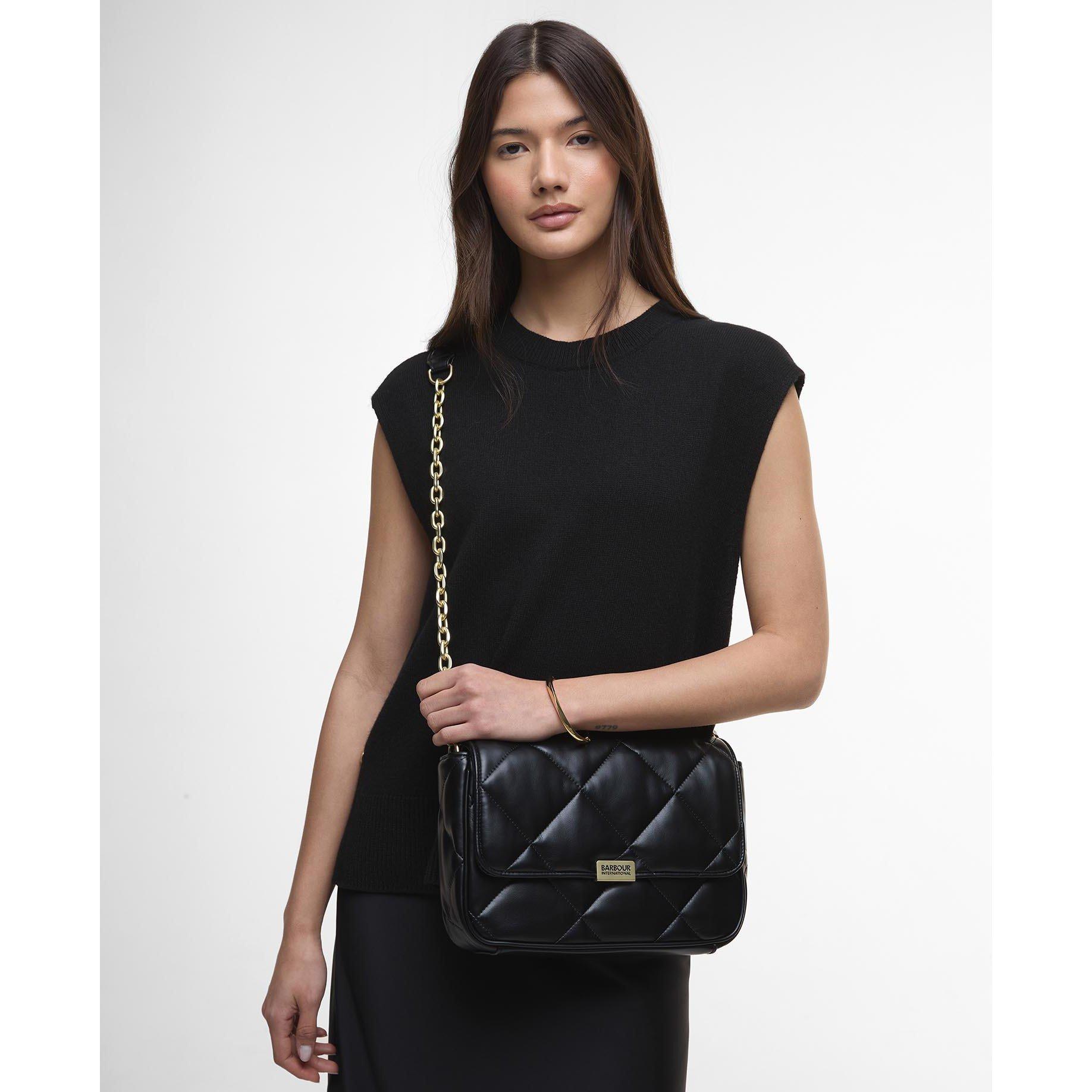 Black - Barbour International - Soft Quilted Shoulder Bag - 2