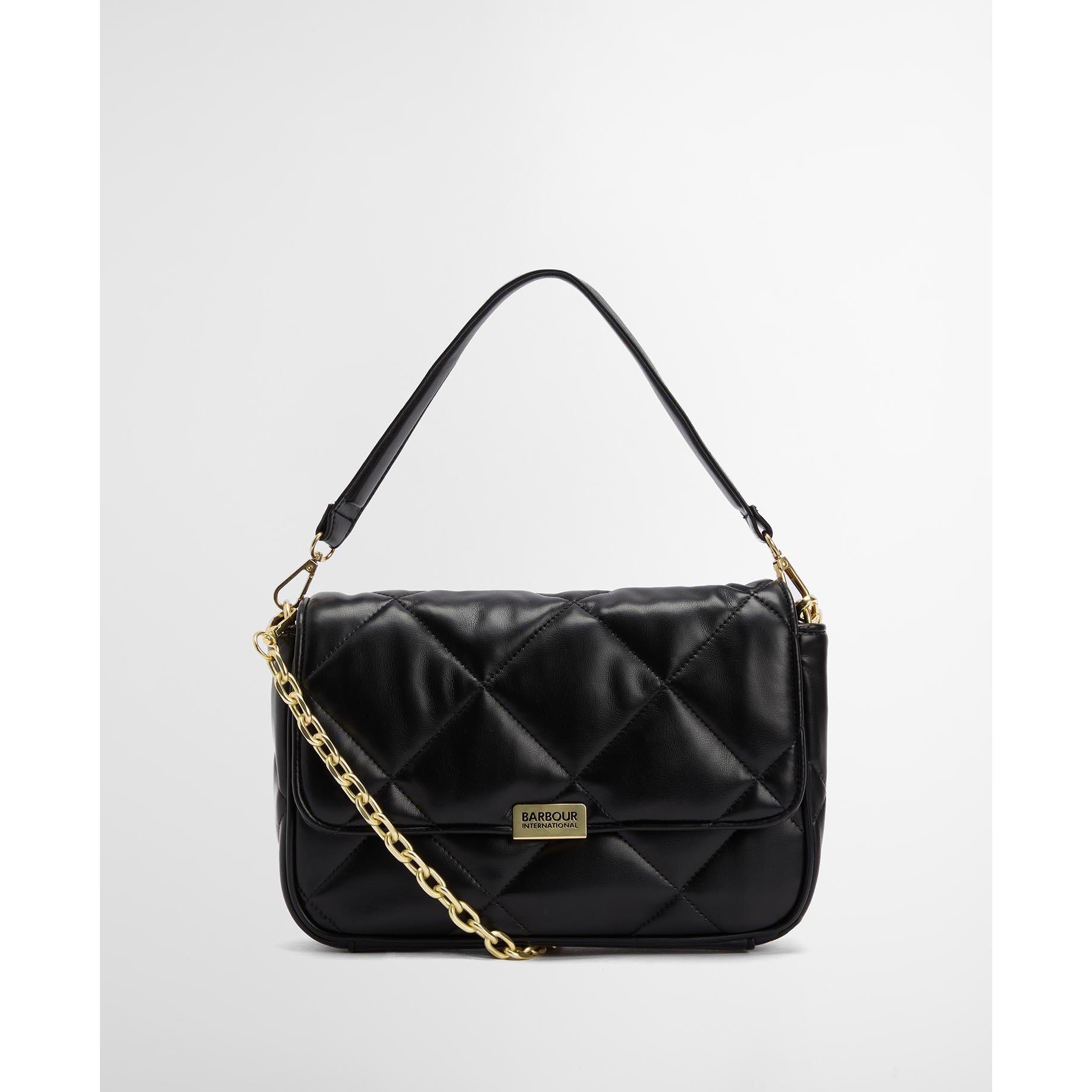 Black - Barbour International - Soft Quilted Shoulder Bag - 10