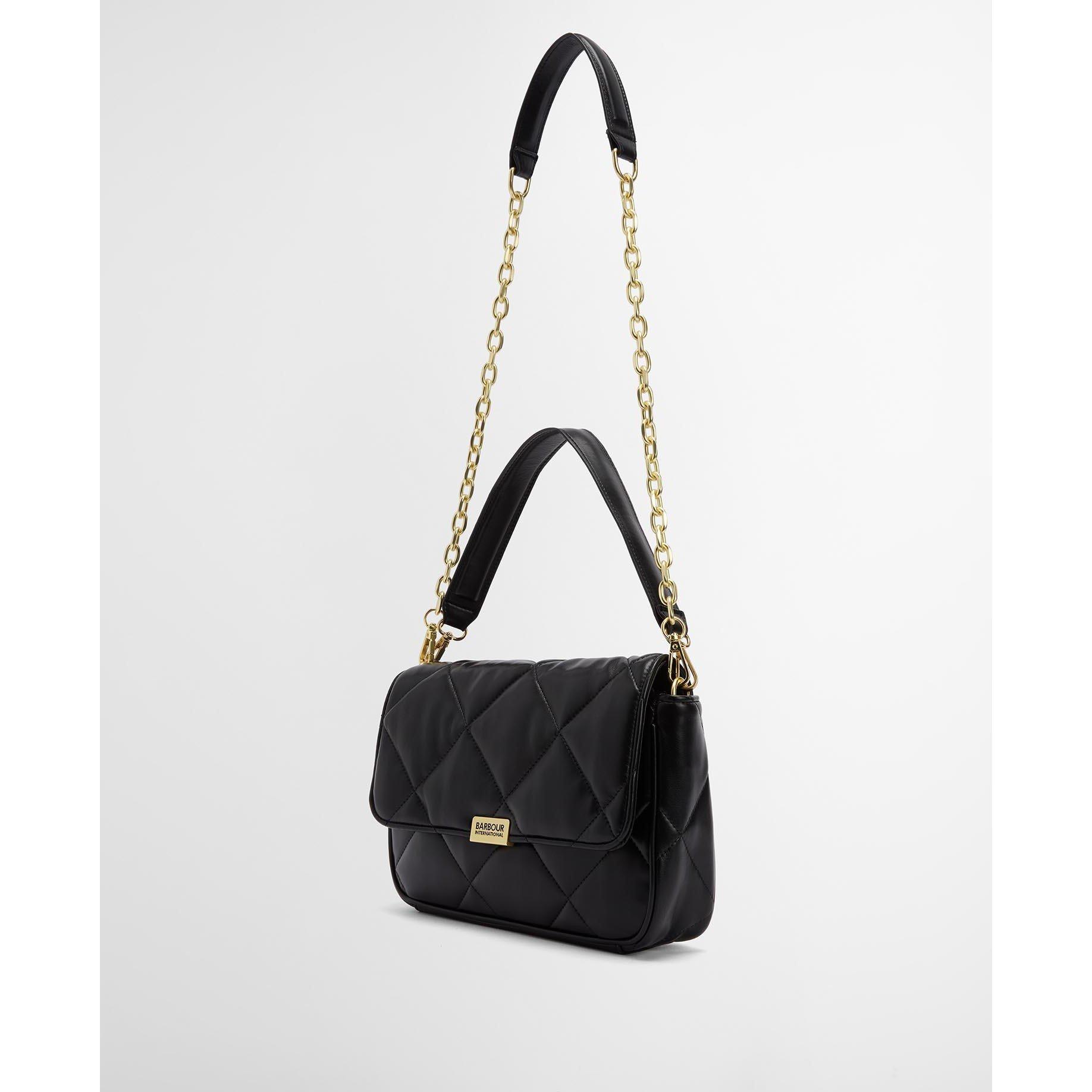 Black - Barbour International - Soft Quilted Shoulder Bag - 5