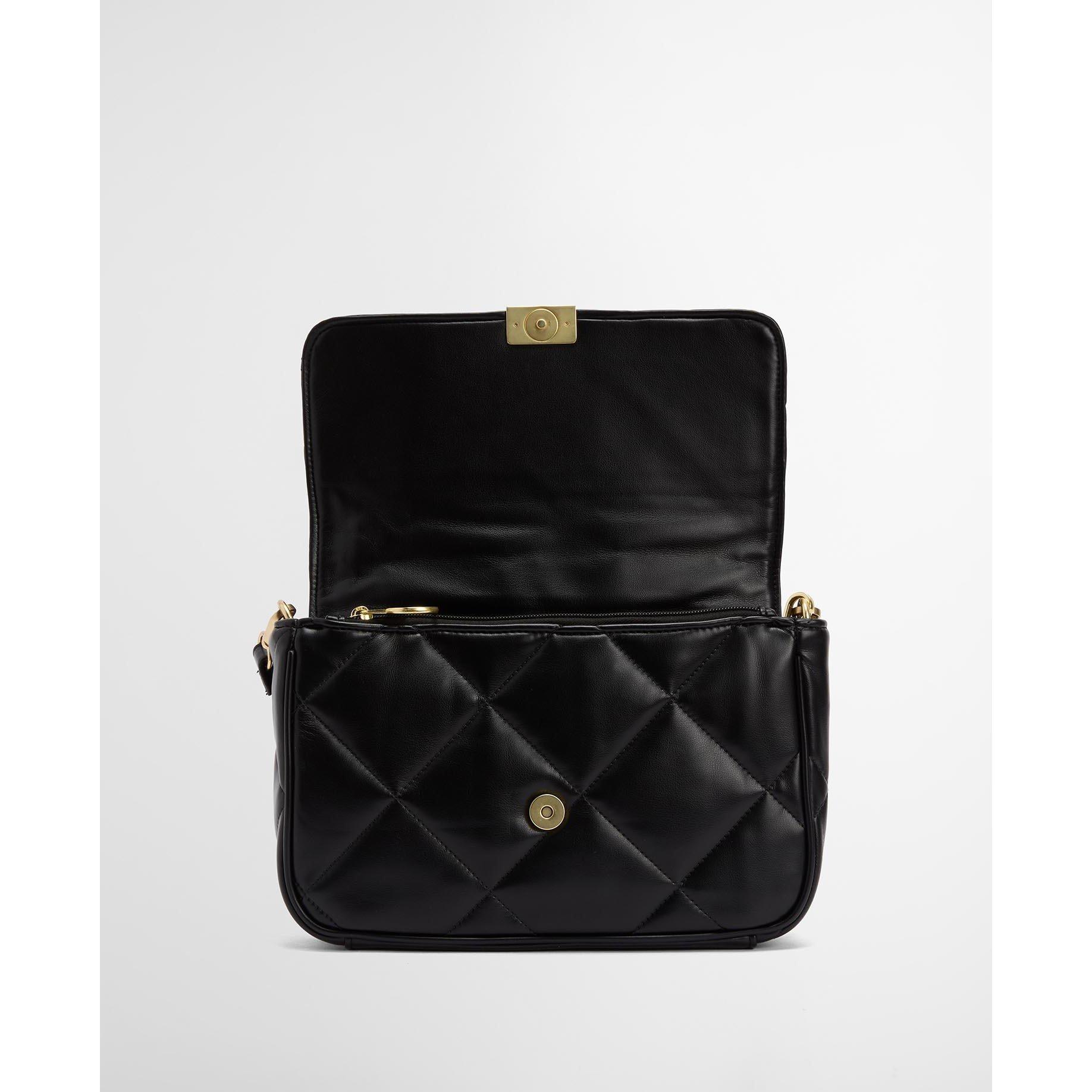 Black - Barbour International - Soft Quilted Shoulder Bag - 8