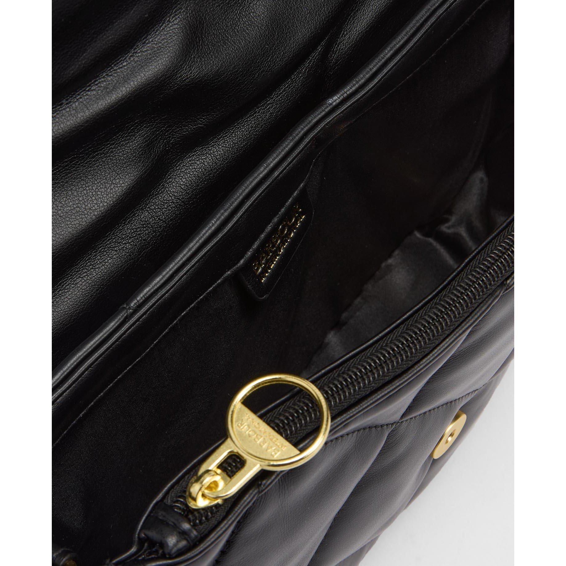 Black - Barbour International - Soft Quilted Shoulder Bag - 9