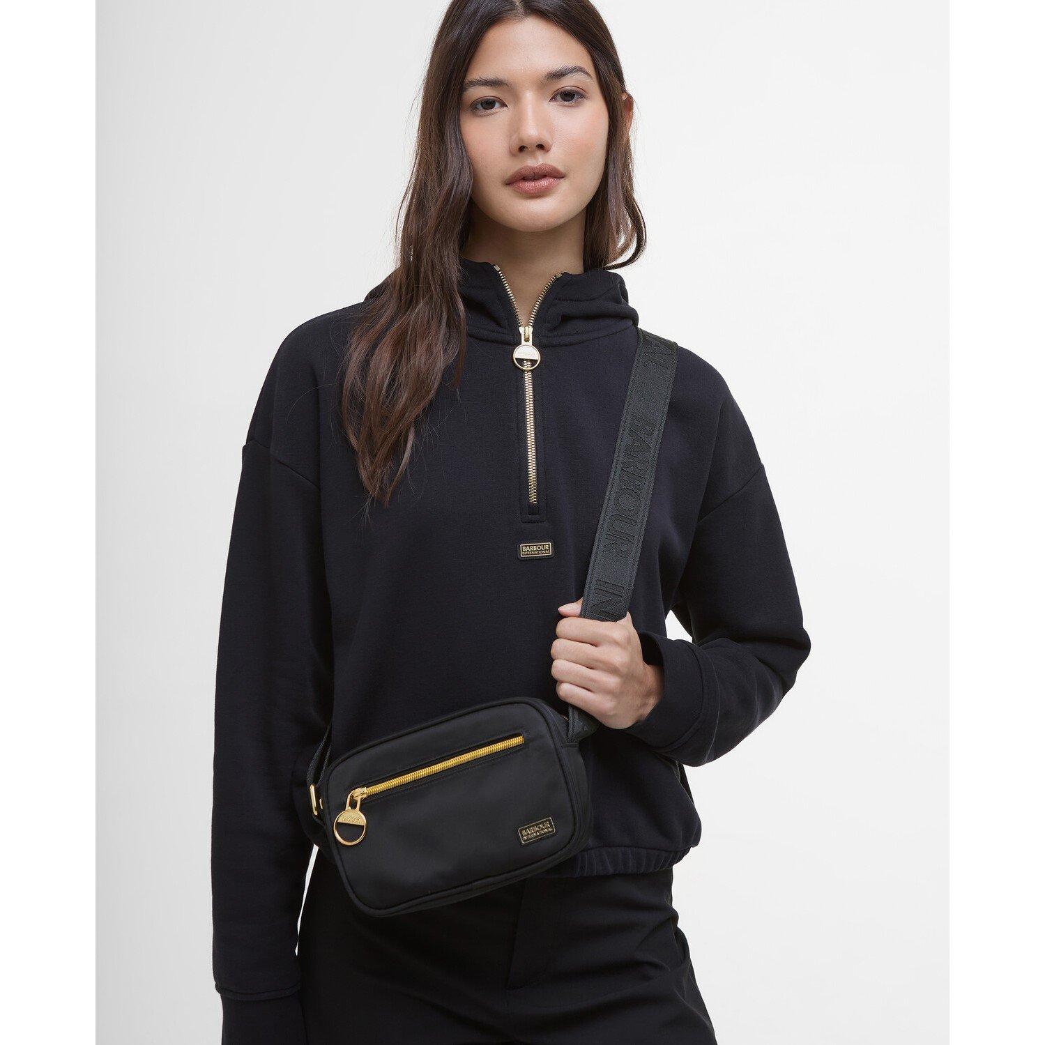 Black - Barbour International - Boulevard Micro Crossbody Bag - 7