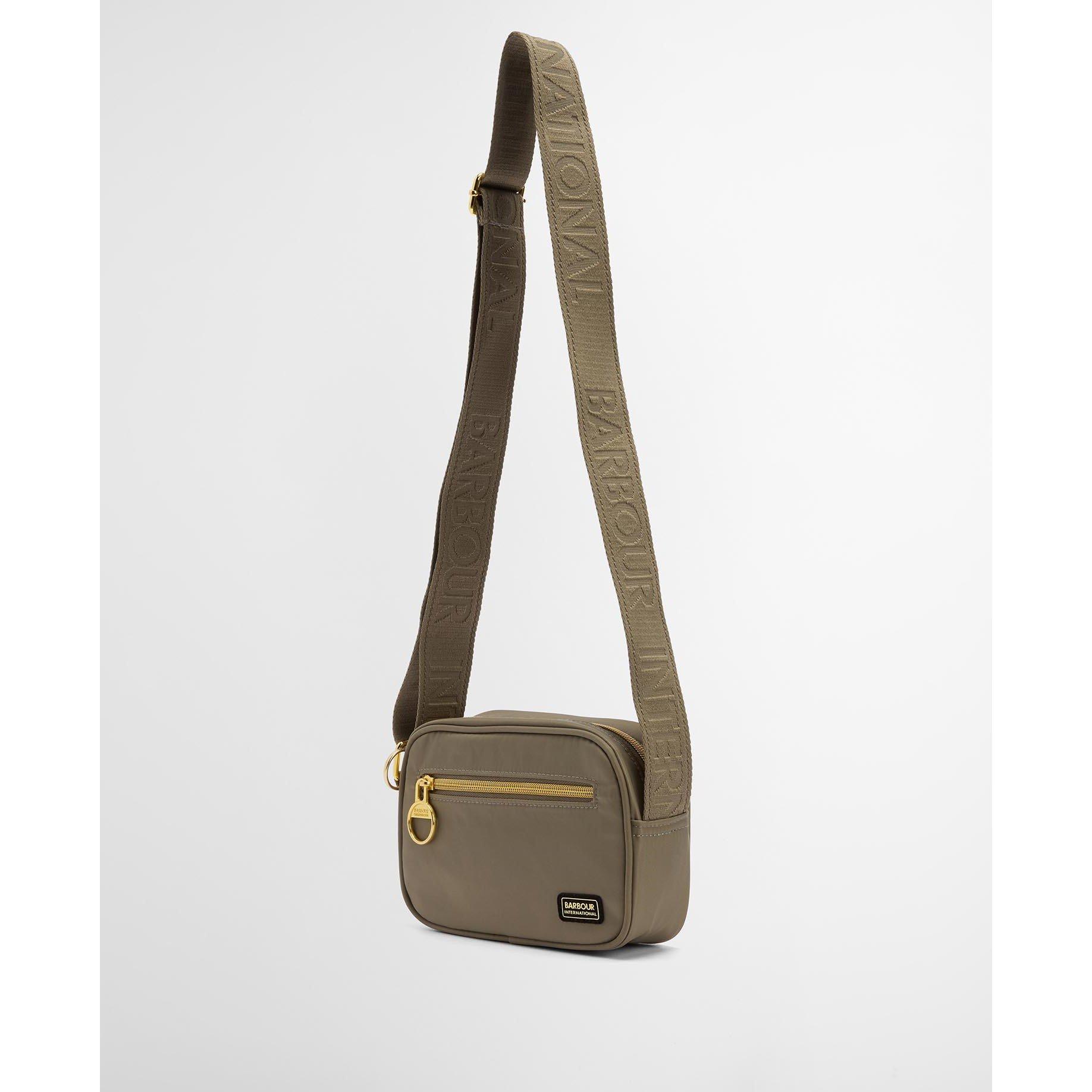 Dusky Khaki - Barbour International - Boulevard Micro Crossbody Bag - 5