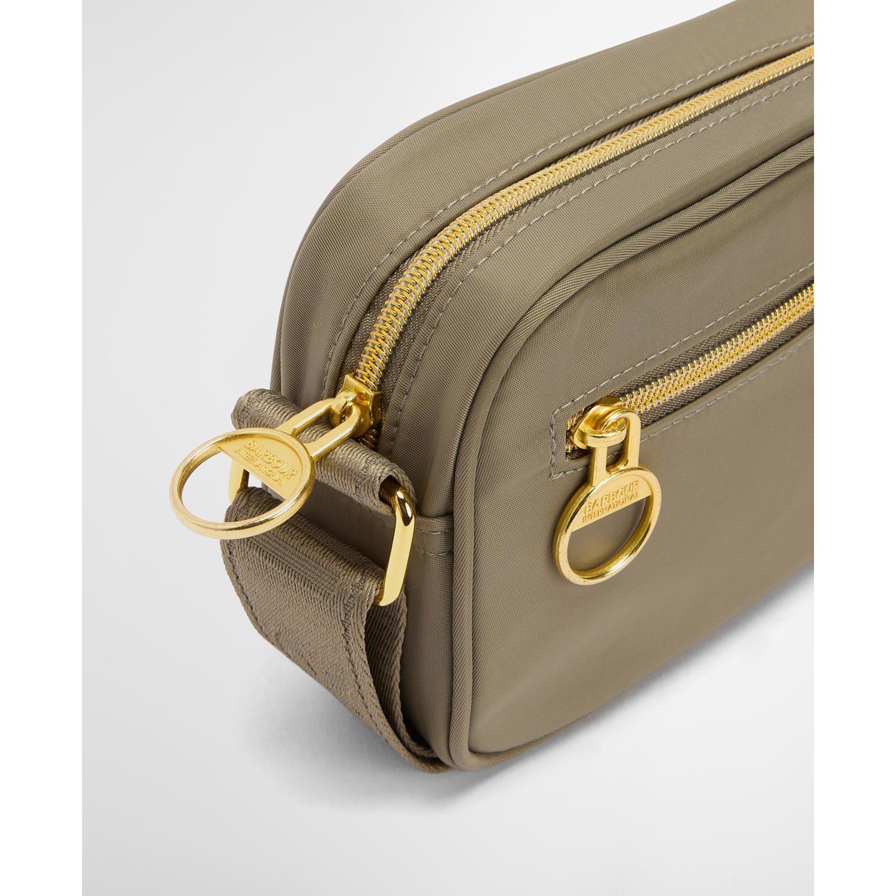 Dusky Khaki - Barbour International - Boulevard Micro Crossbody Bag - 6
