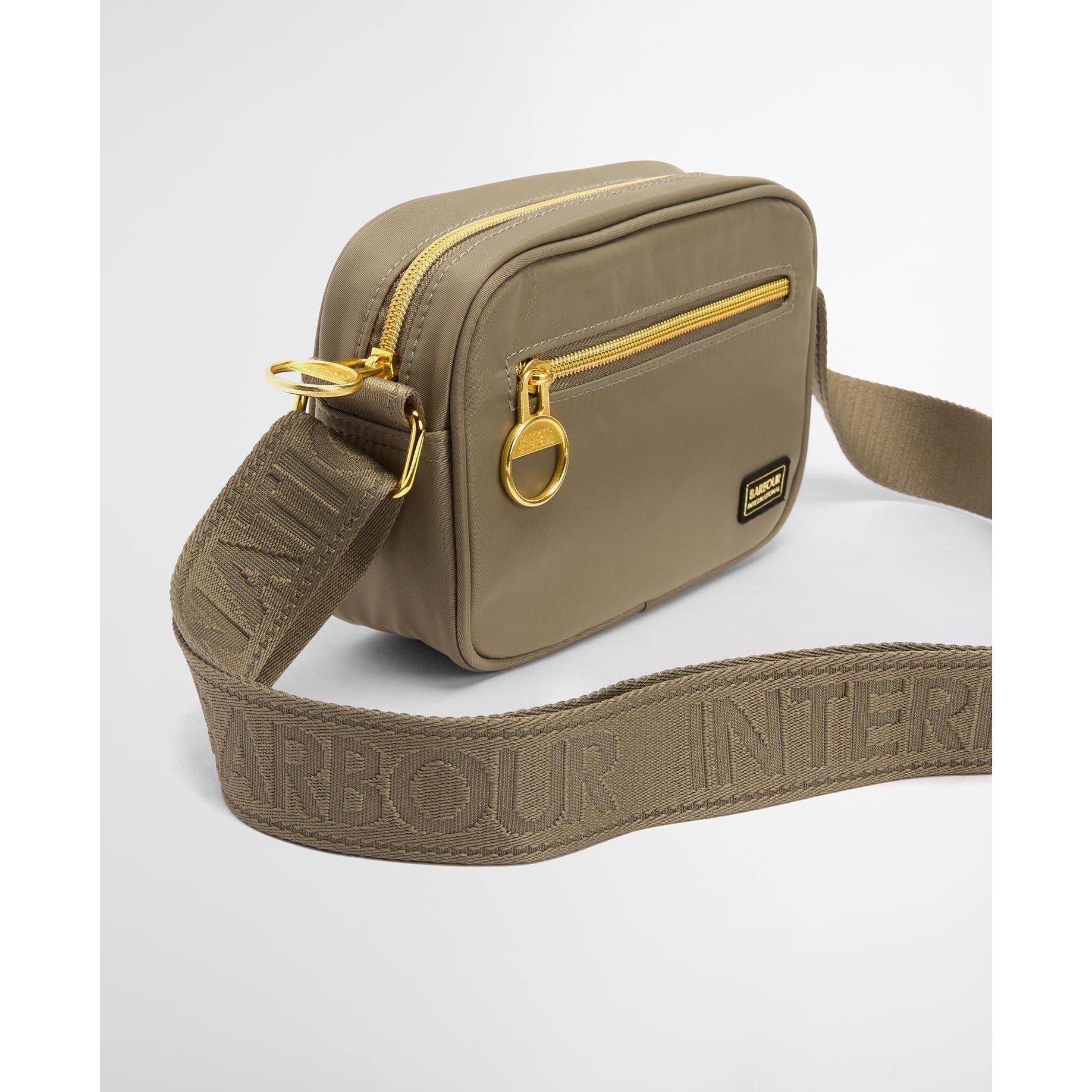 Dusky Khaki - Barbour International - Boulevard Micro Crossbody Bag - 7