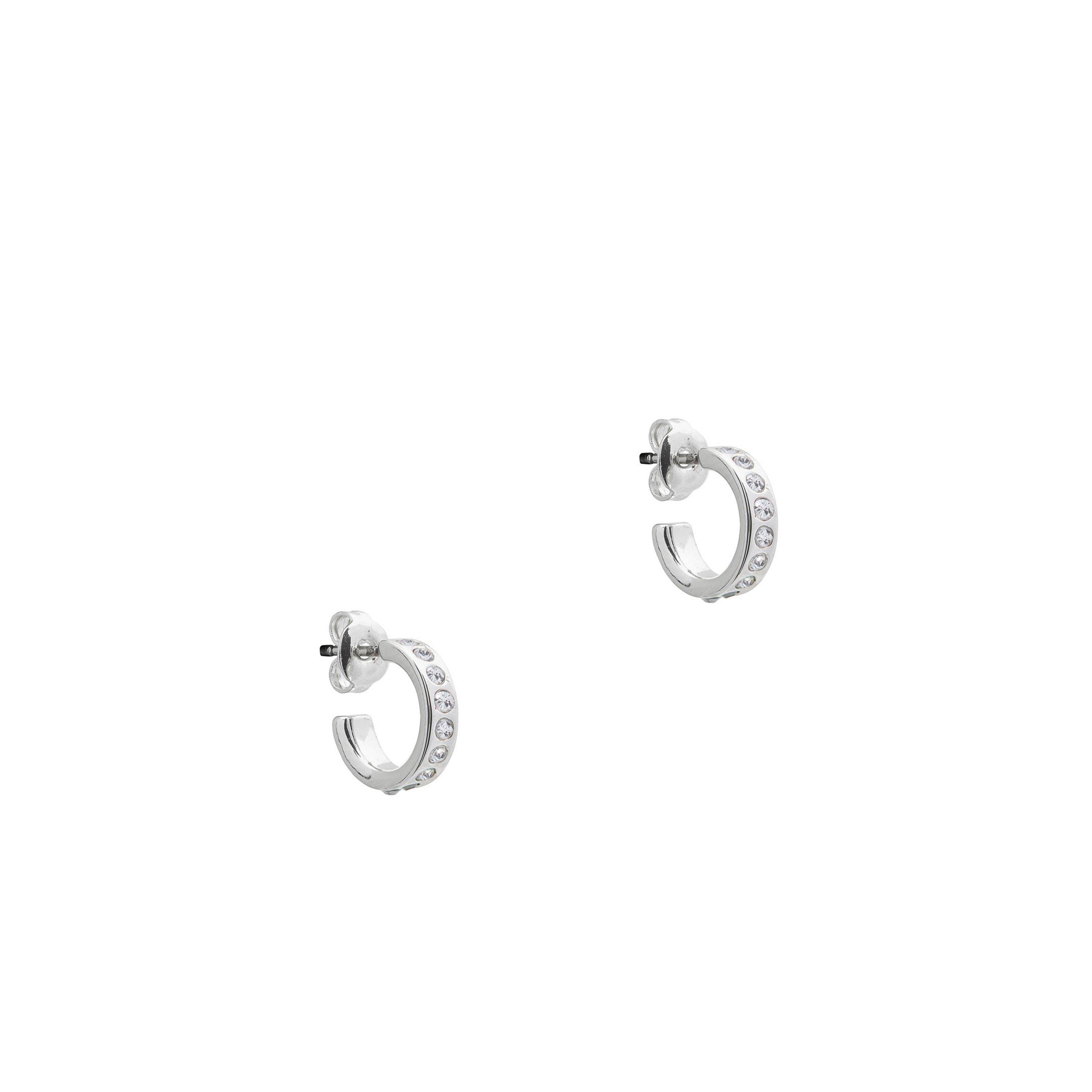 Silver/Crystal - Ted Baker - Women's Seeni Huggie Earrings - 1