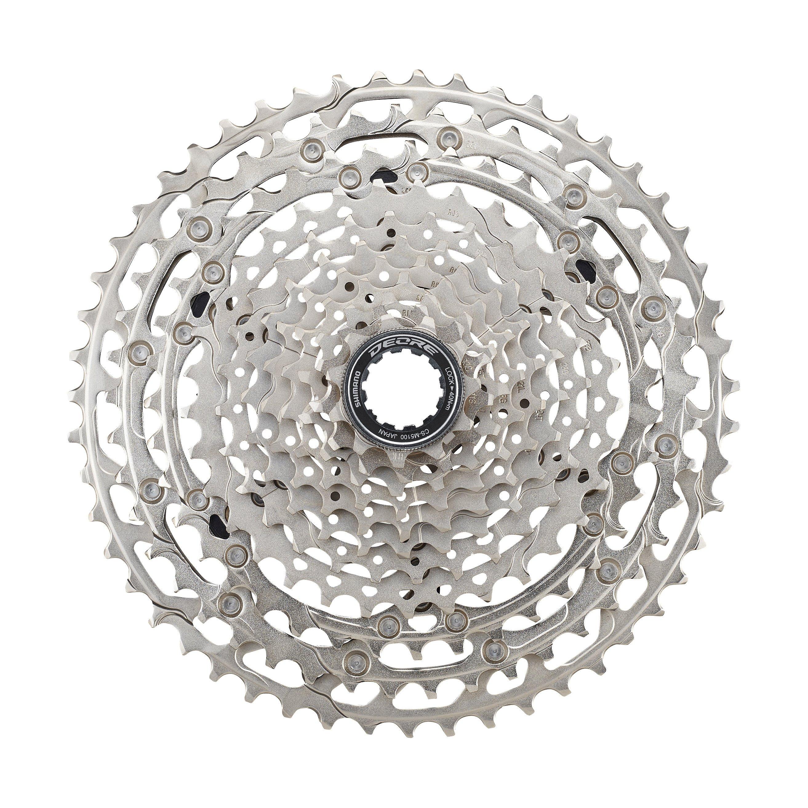 Silber - Shimano - CS-M5100 Deore 11-Speed Cassette, 11-51T