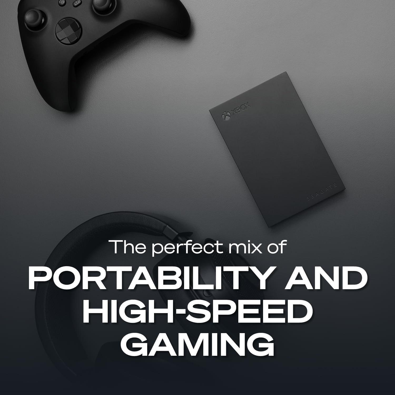Black - Seagate - Seagate Game Drive for Xbox 2TB External Hard Drive Portable - 4