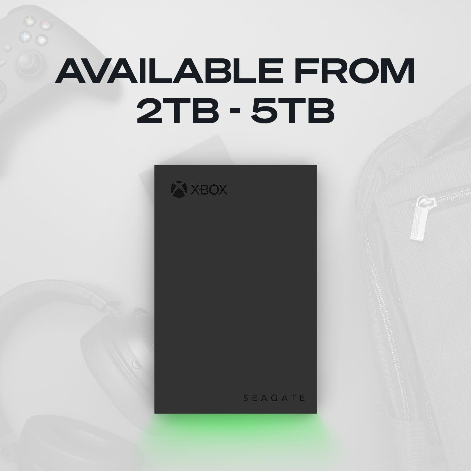 Black - Seagate - Seagate Game Drive for Xbox 2TB External Hard Drive Portable - 5