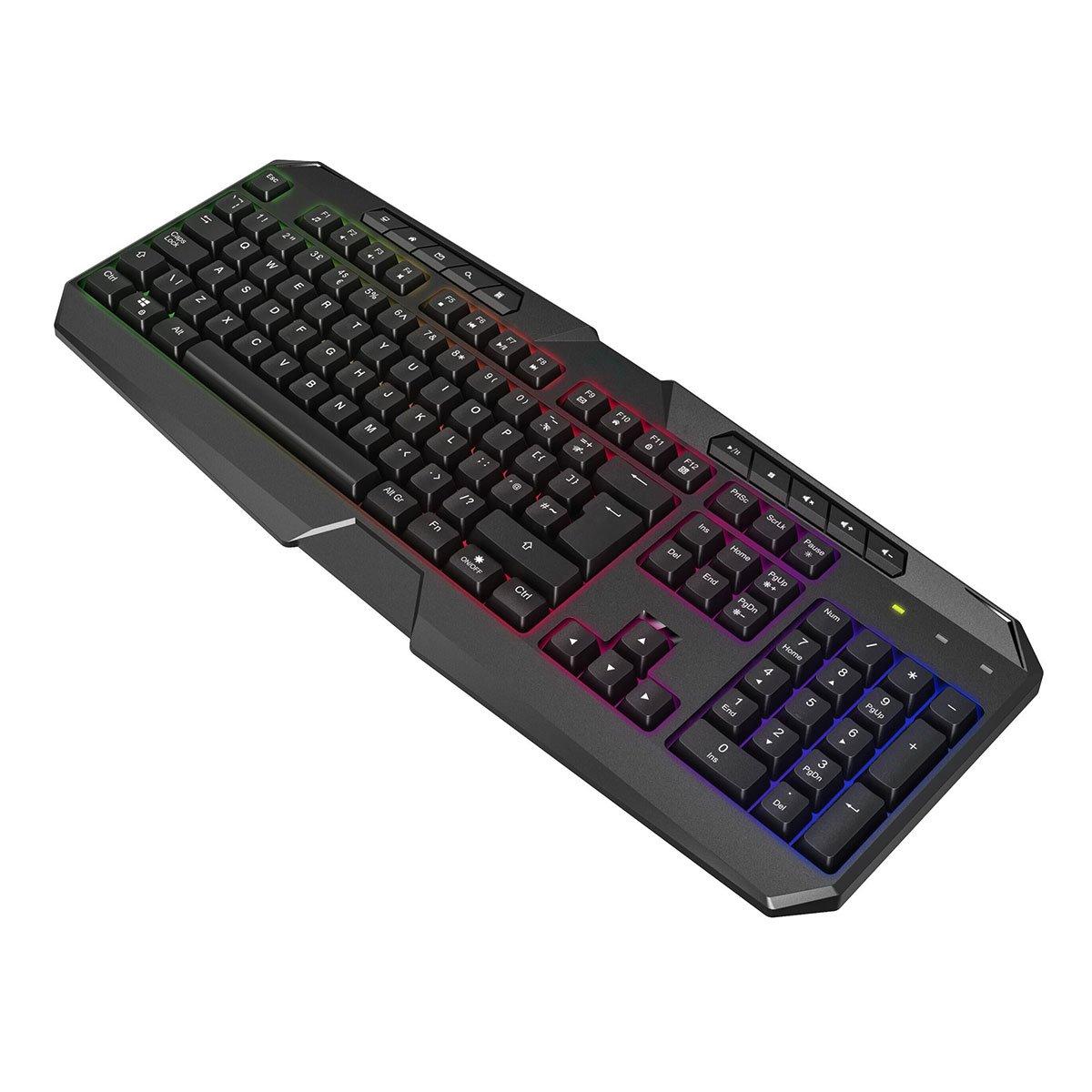 Schwarz - CiT - CiT Avenger Rainbow Keyboard and Mouse Kit - 4