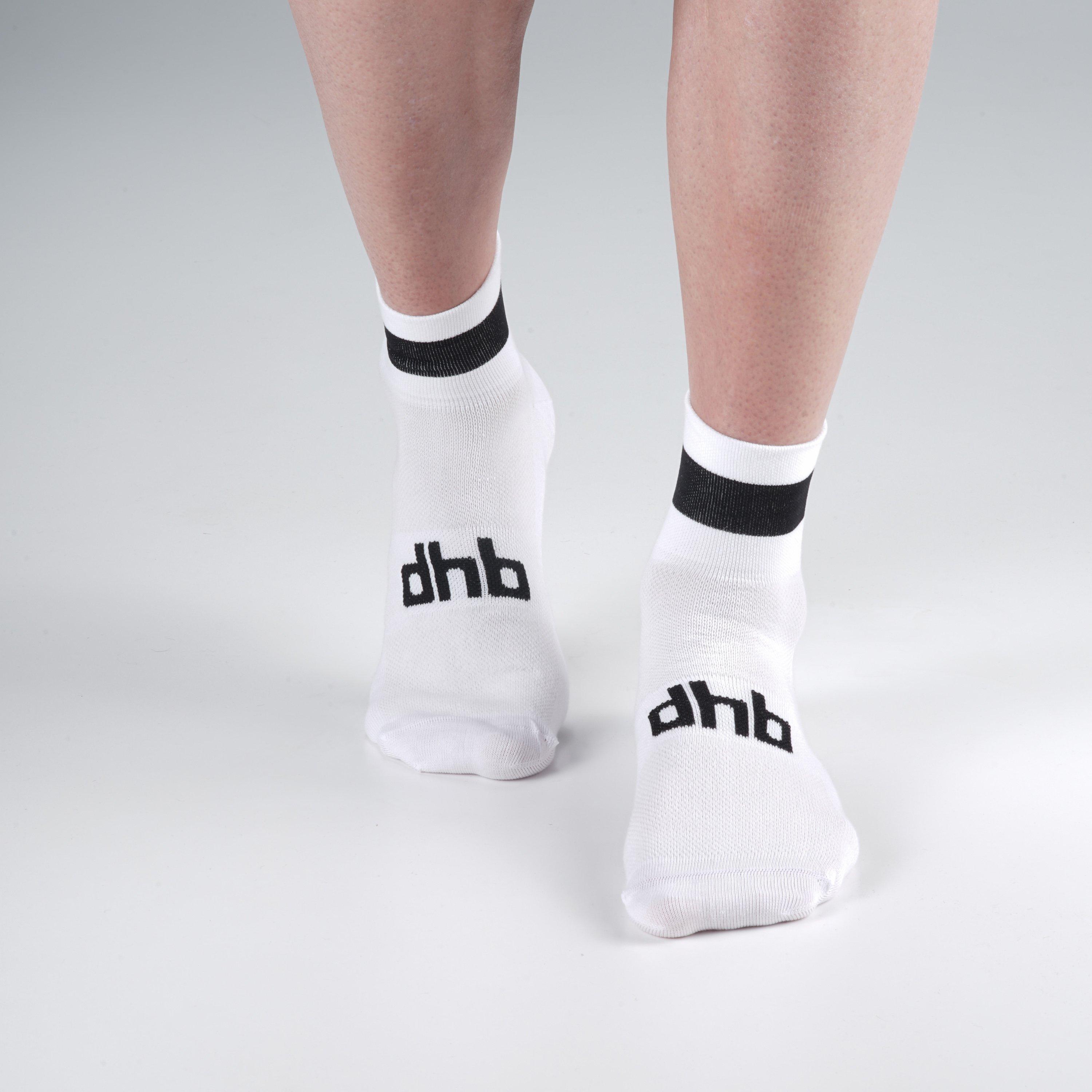 White/Black - Dhb - dhb Essential Summer Cycling Socks - 5