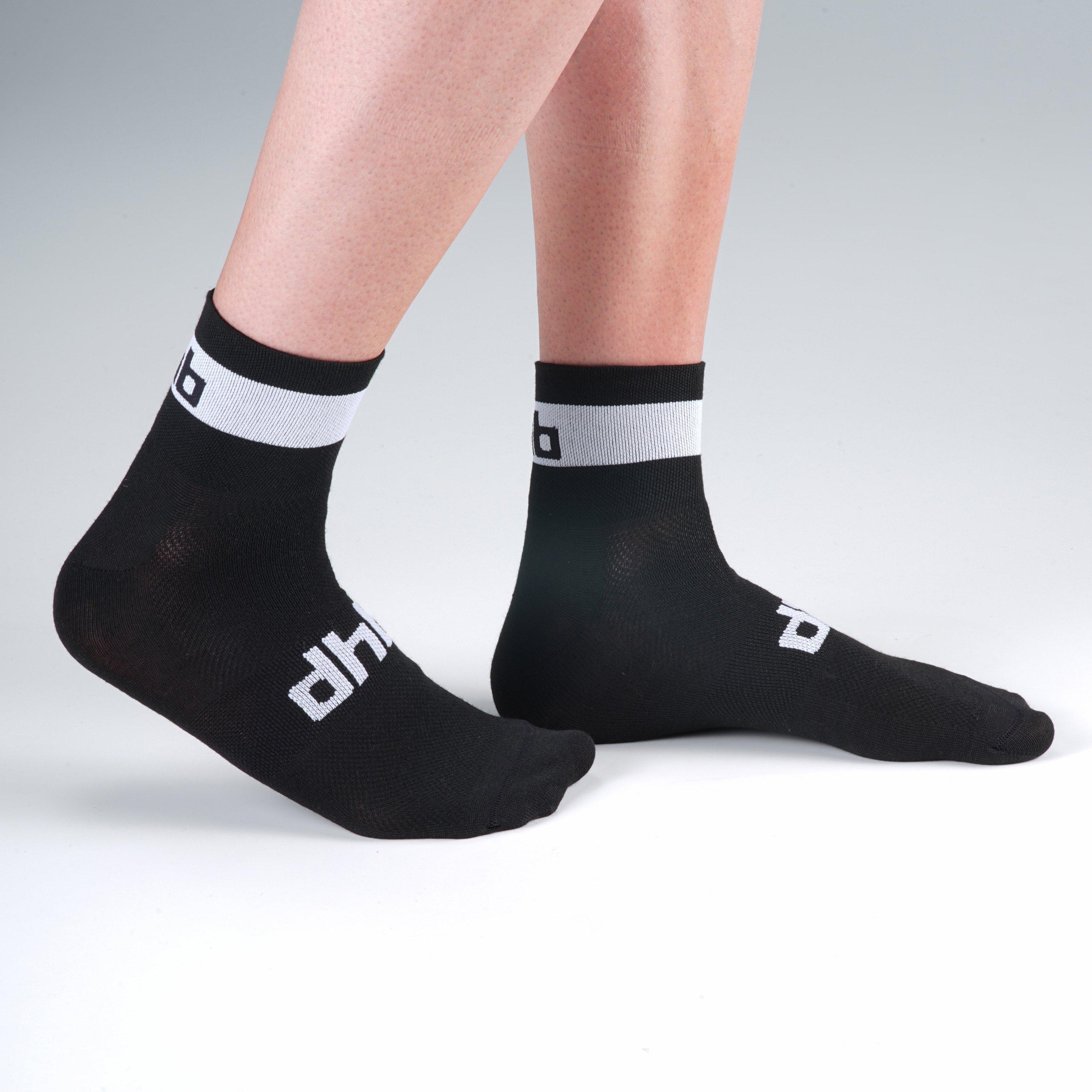 Black/White - Dhb - Essential Summer Cycling Socks - 2