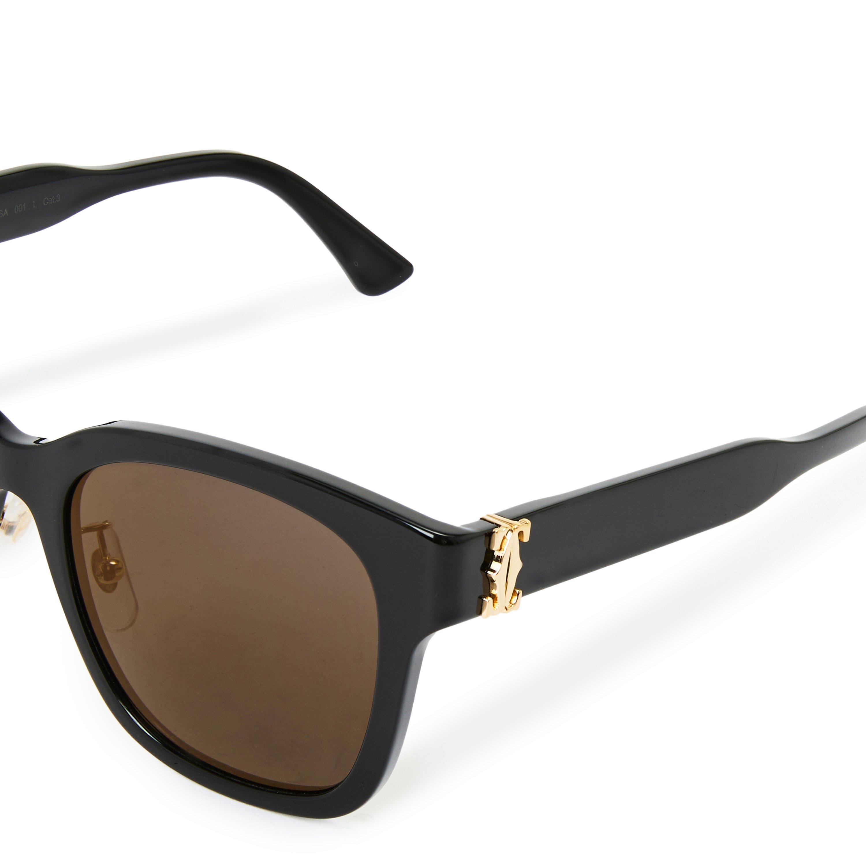 Black/Grey - Cartier - Women's Wayfarer Sunglasses - 4