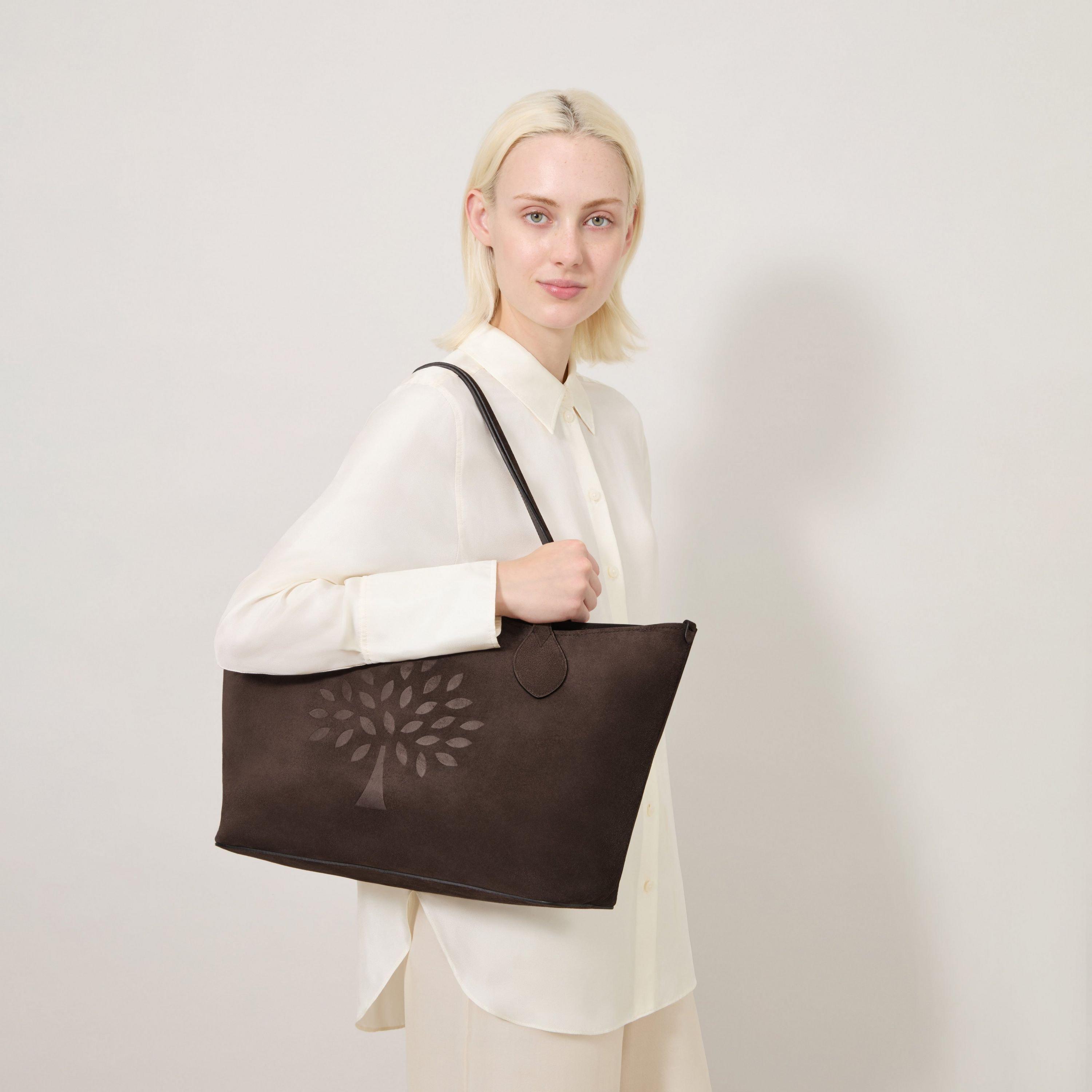 Chocolate - Mulberry - Suede Tree Tote - 3